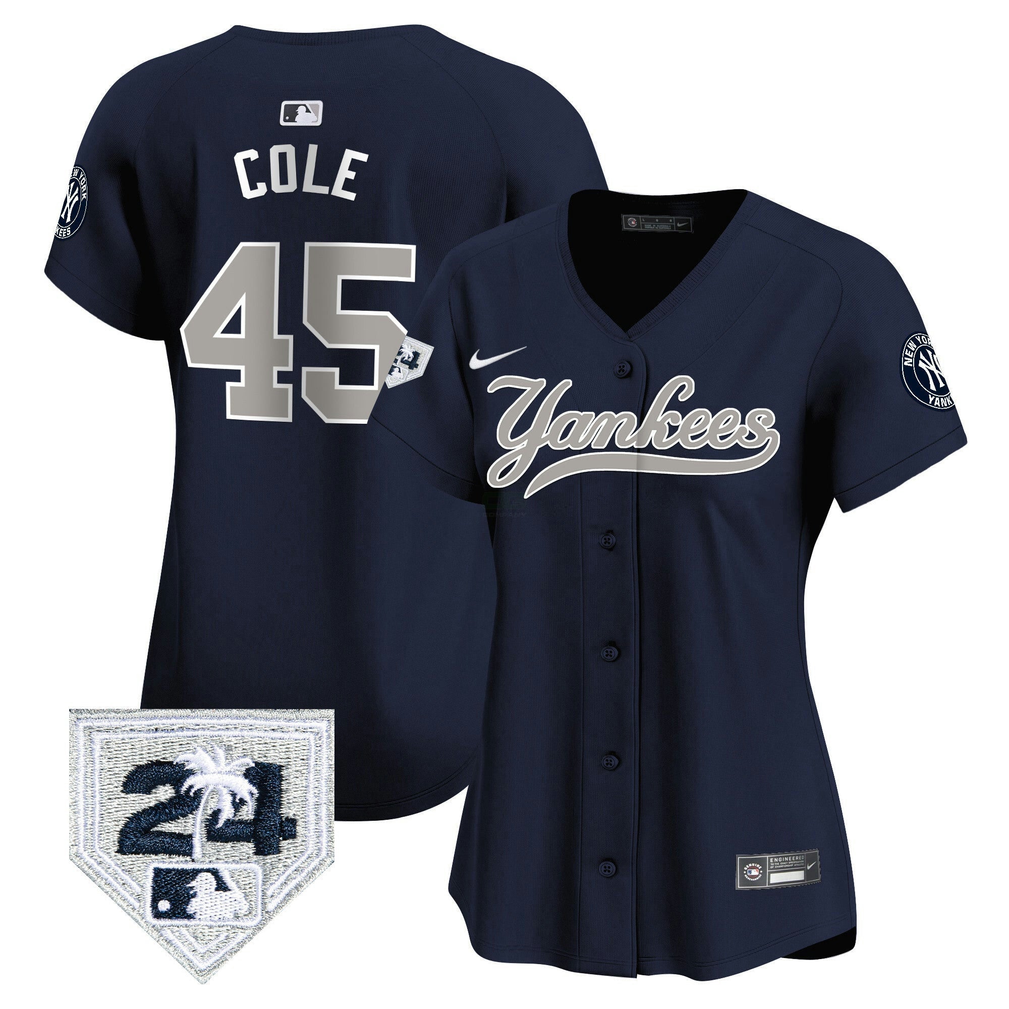 Camisa MLB Women’s New York 2024 Spring Training Patch Vapor Premier Limited Jersey V6
