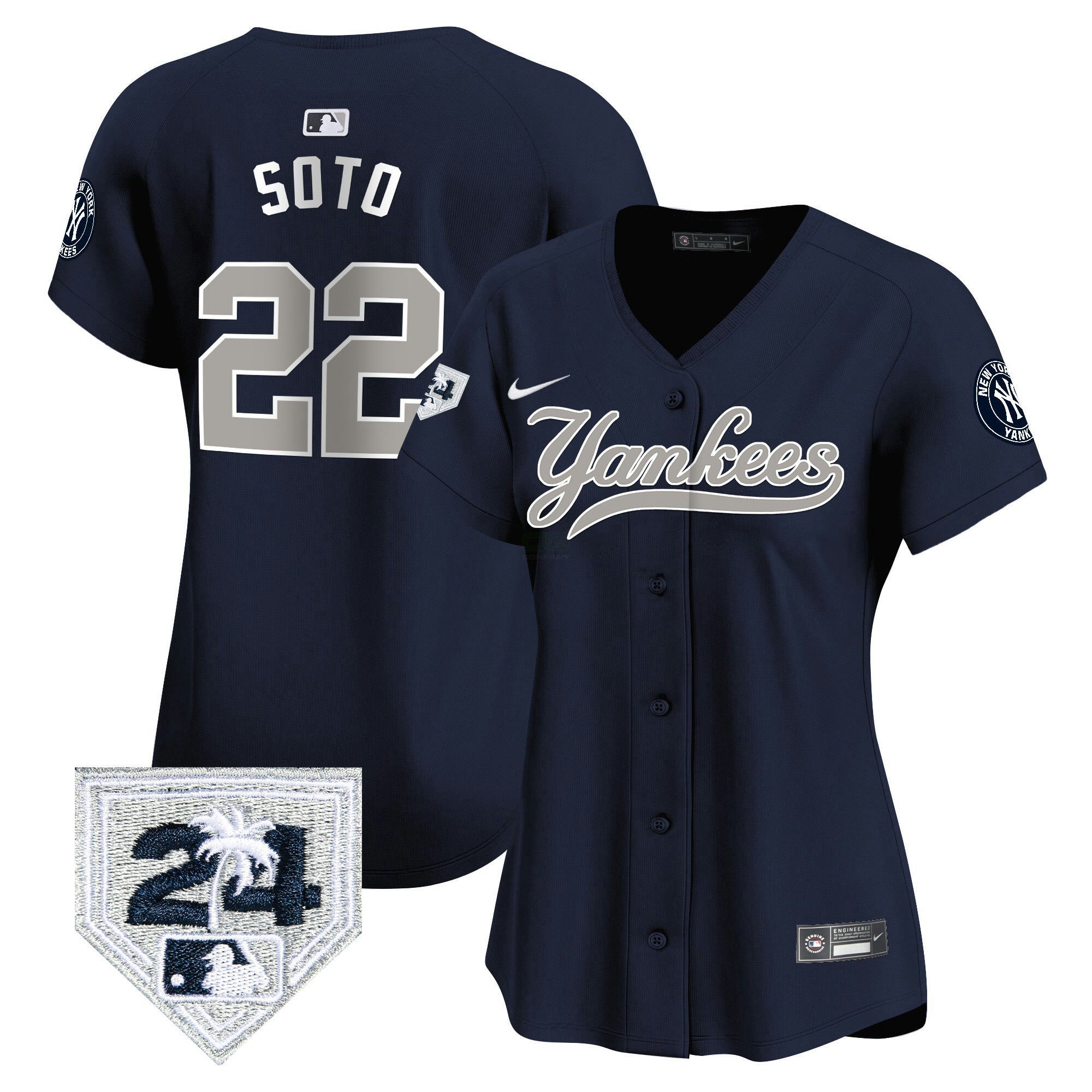 Camisa MLB Women’s New York 2024 Spring Training Patch Vapor Premier Limited Jersey V6