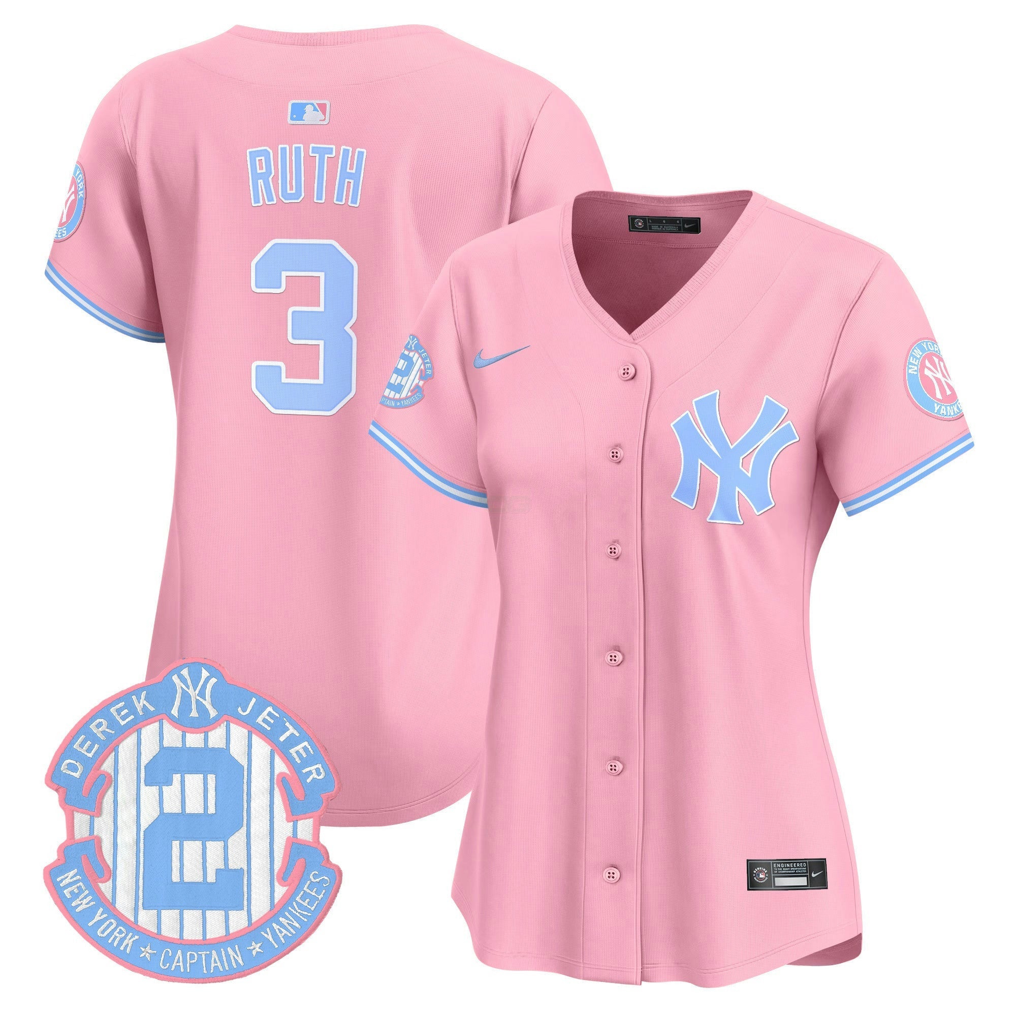 Camisa MLB Women’s New York Bubblegum Pink Vapor Premier Limited Jersey