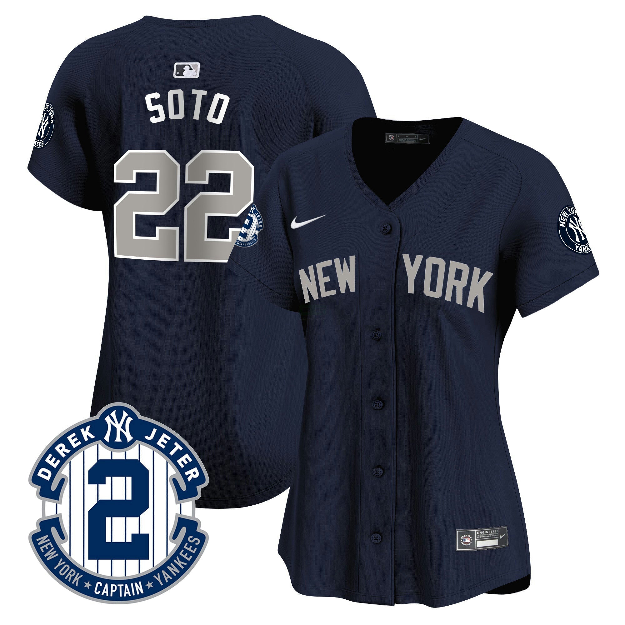 Camisa MLB Women’s New York Derek Jeter Patch Vapor Premier Limited Jersey