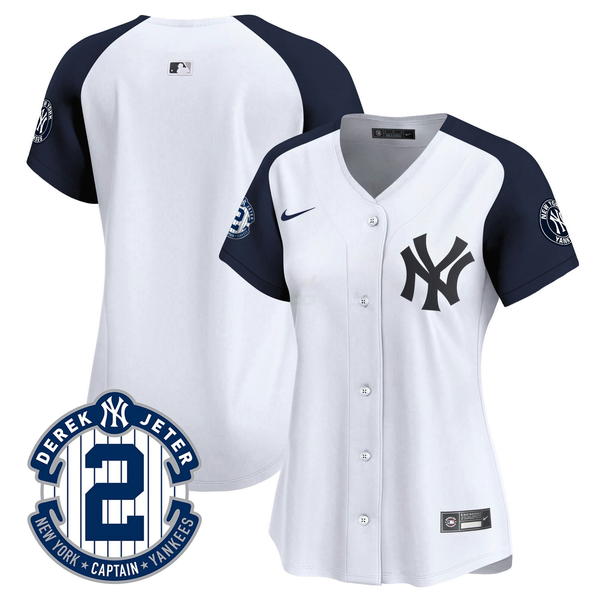 Camisa MLB Women’s New York Derek Jeter Patch Vapor Premier Limited Jersey