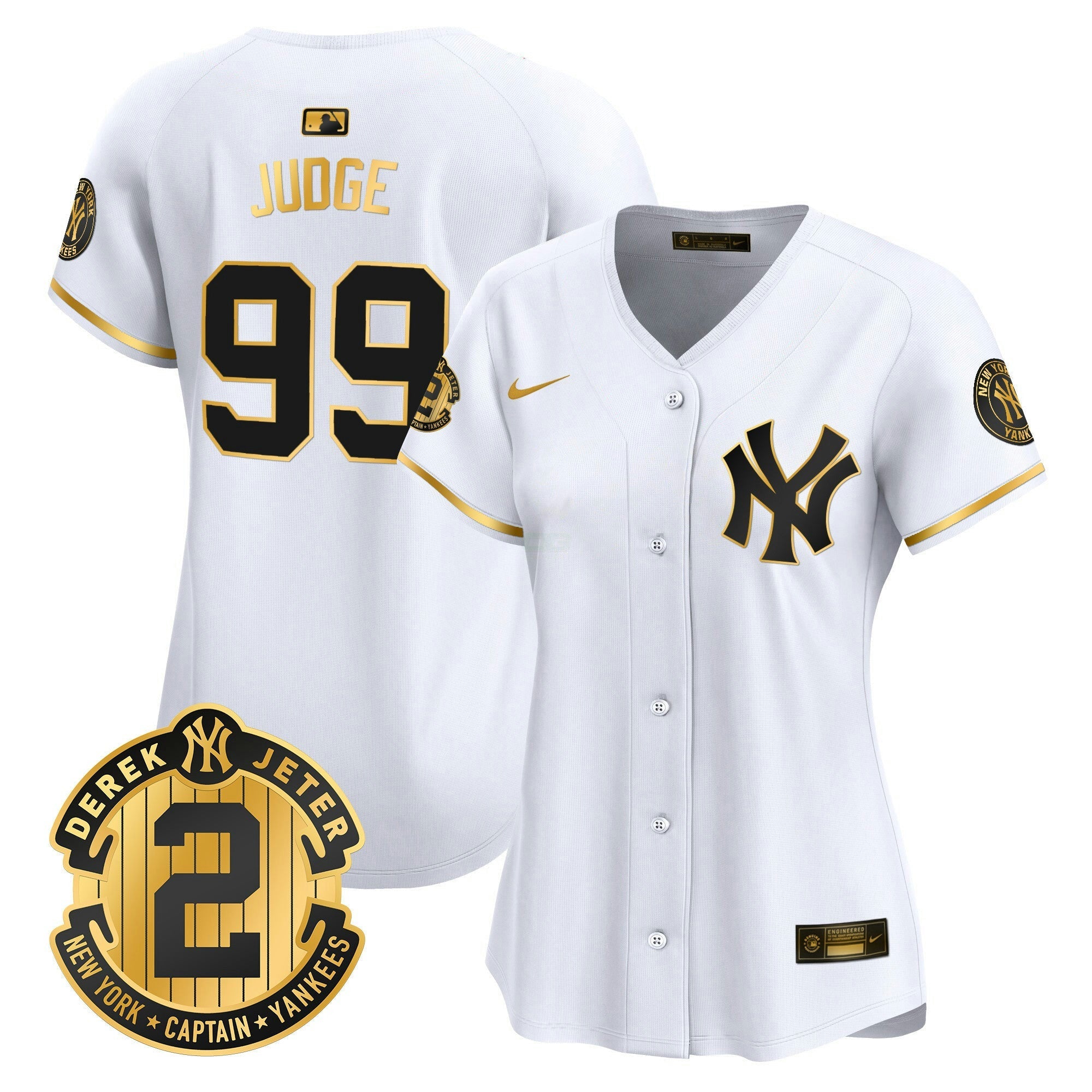 Camisa MLB Women’s New York Derek Jeter Patch Vapor Premier Limited Jersey