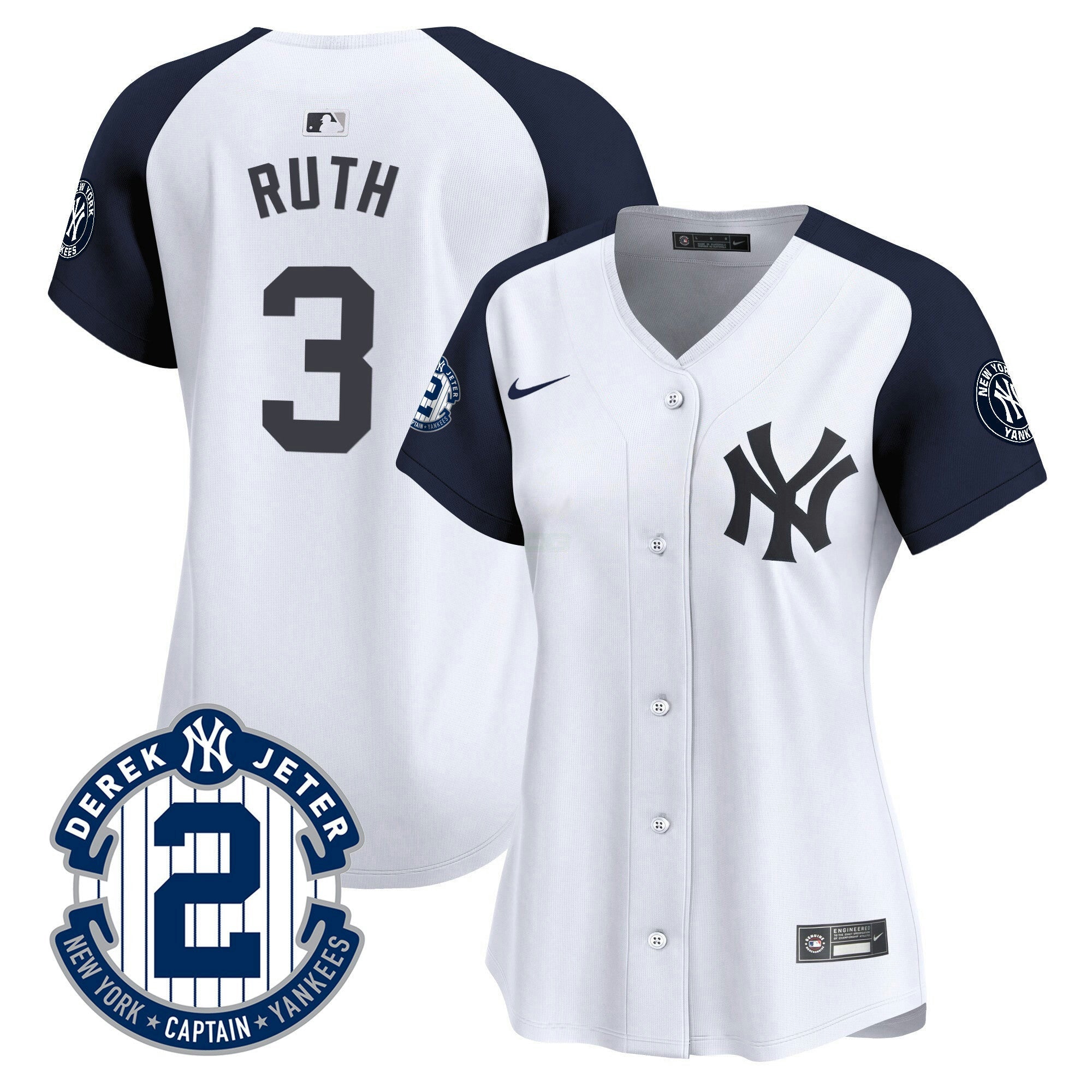 Camisa MLB Women’s New York Derek Jeter Patch Vapor Premier Limited Jersey