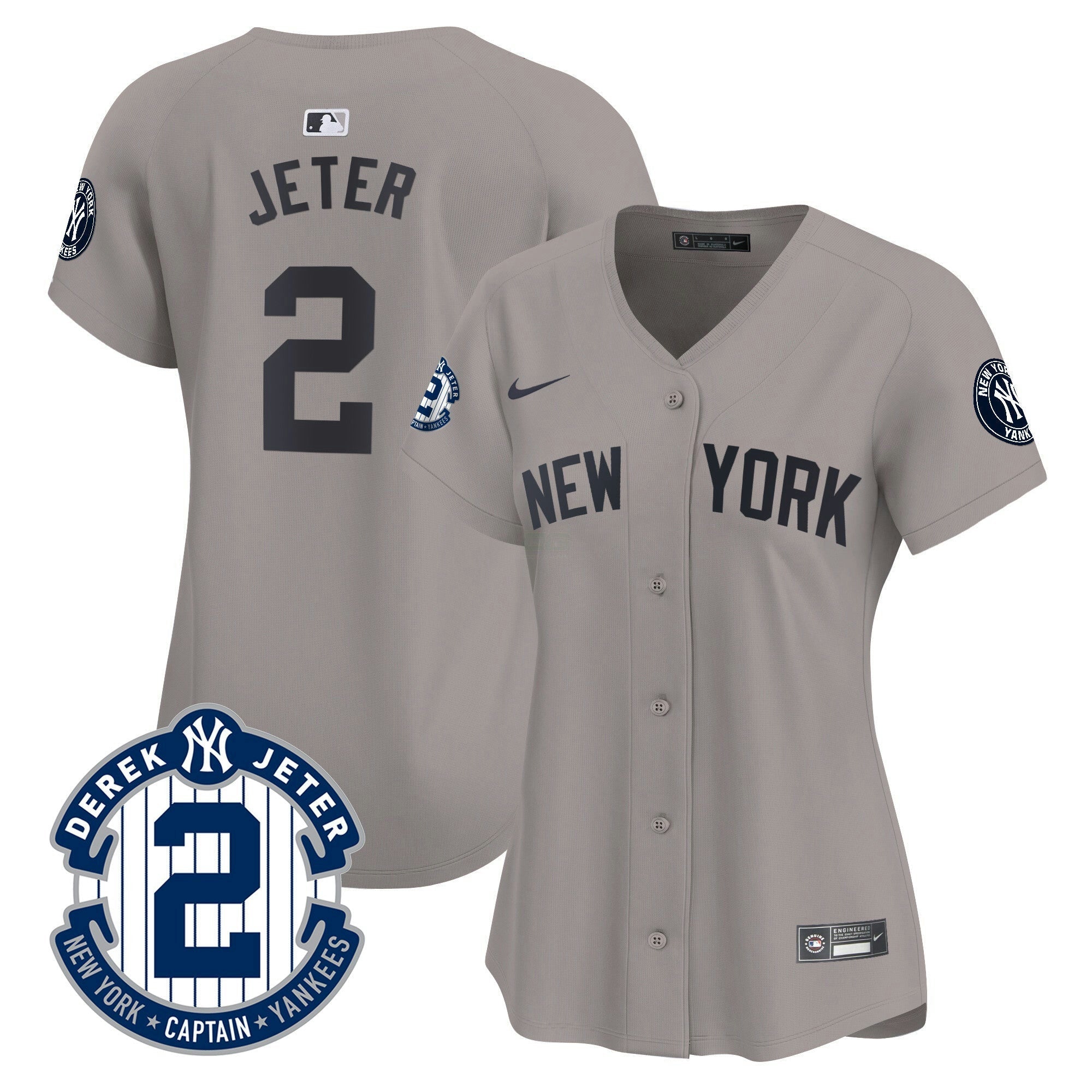 Camisa MLB Women’s New York Derek Jeter Patch Vapor Premier Limited Jersey