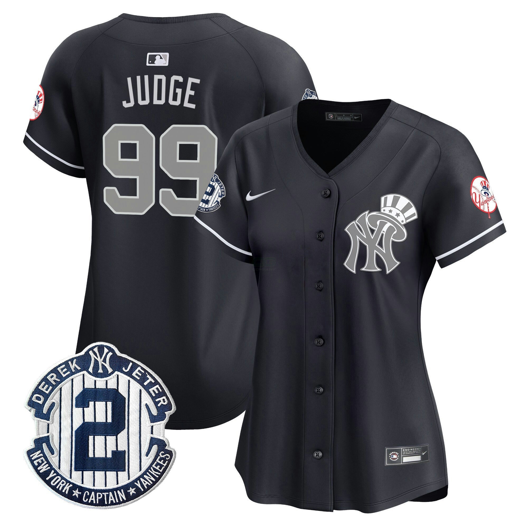Camisa MLB Women’s New York Derek Jeter Patch Vapor Premier Limited Jersey V2