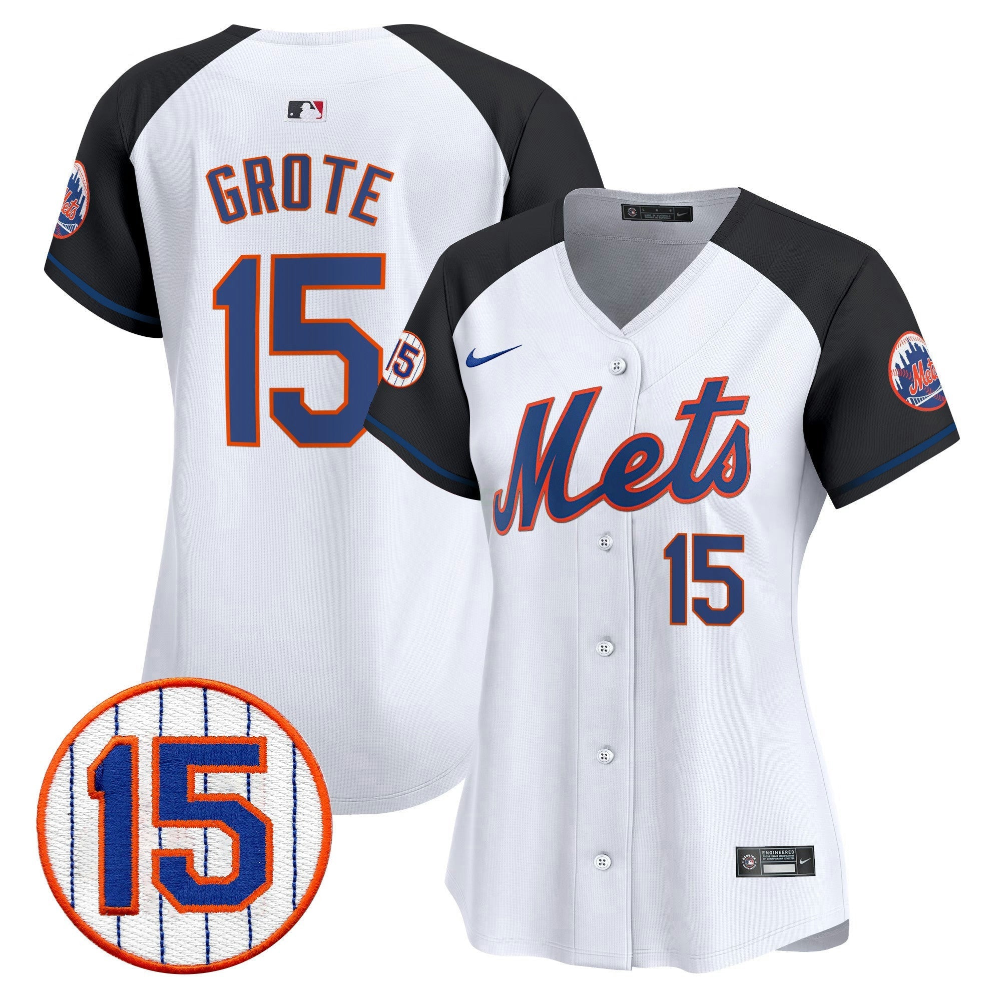 Camisa MLB Women’s New York Jerry Grote Patch Vapor Premier Limited Jersey