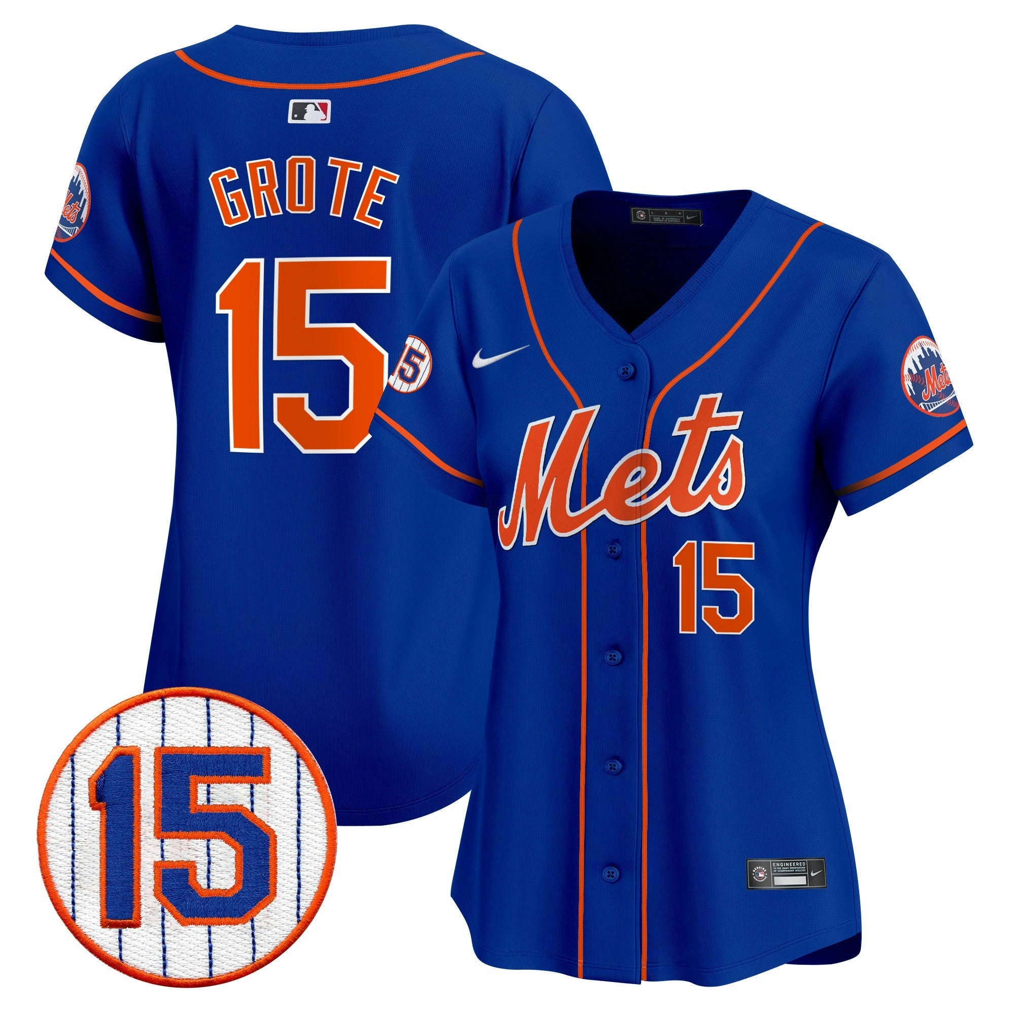 Camisa MLB Women’s New York Jerry Grote Patch Vapor Premier Limited Jersey