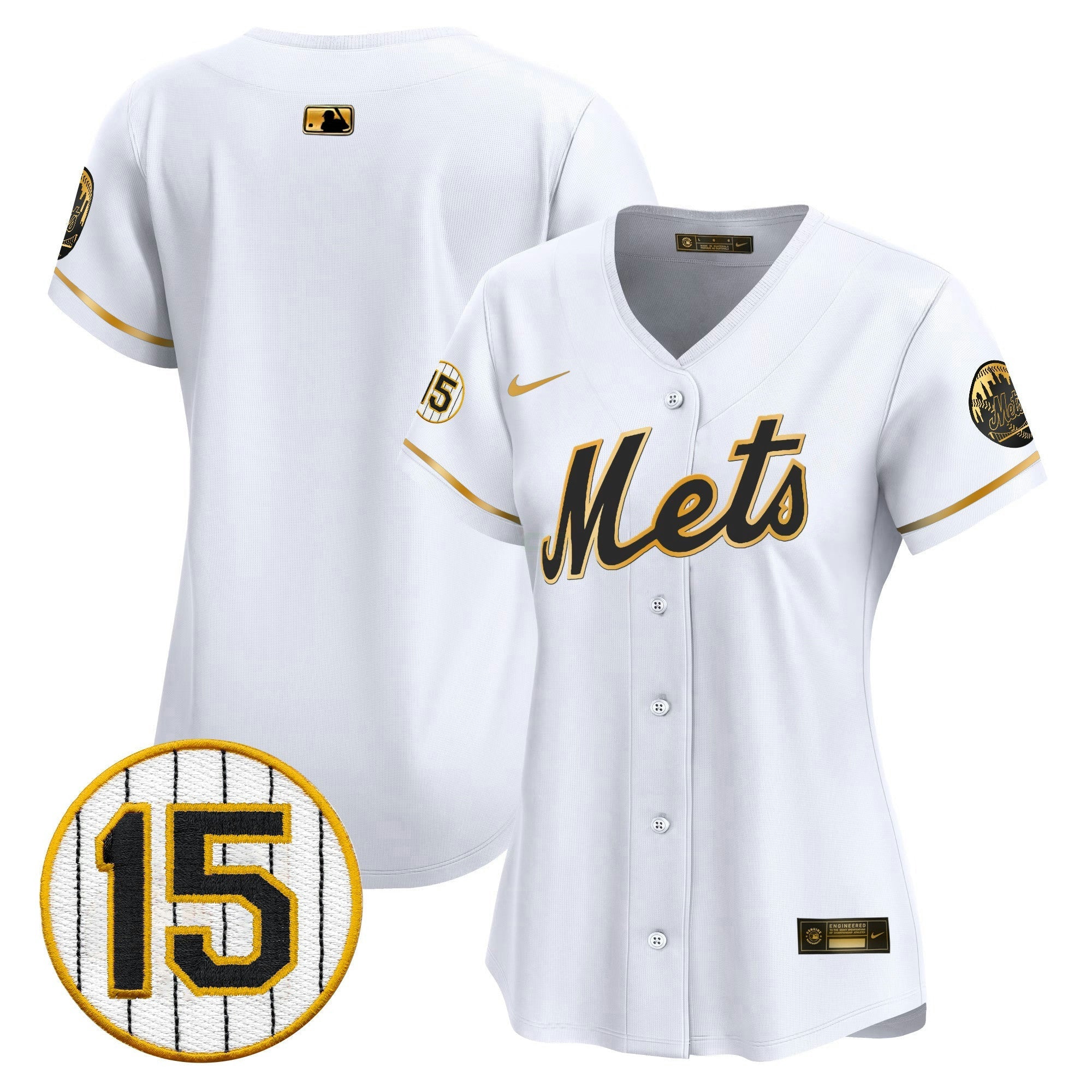 Camisa MLB Women’s New York Jerry Grote Patch Vapor Premier Limited Jersey