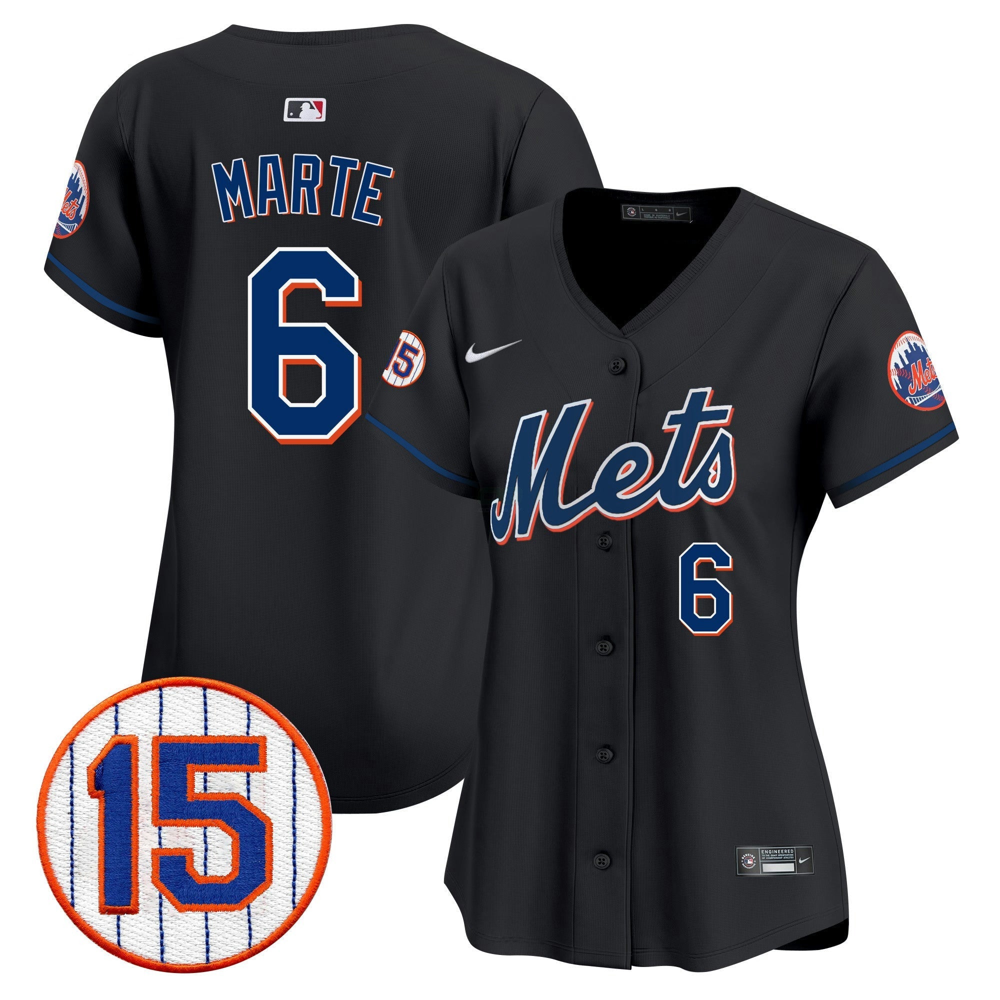 Camisa MLB Women’s New York Jerry Grote Patch Vapor Premier Limited Jersey