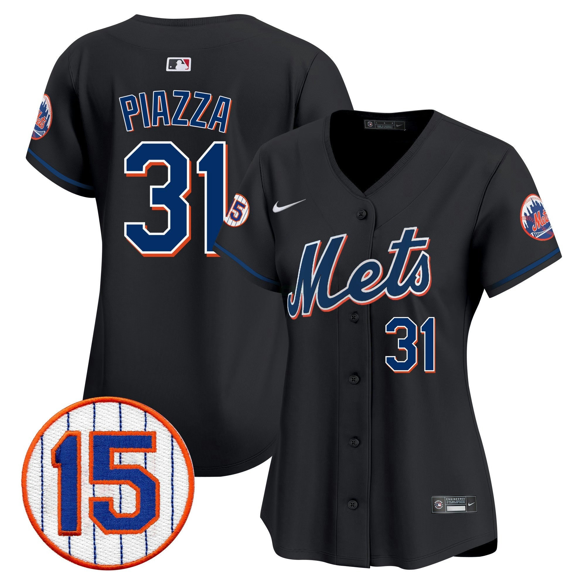 Camisa MLB Women’s New York Jerry Grote Patch Vapor Premier Limited Jersey