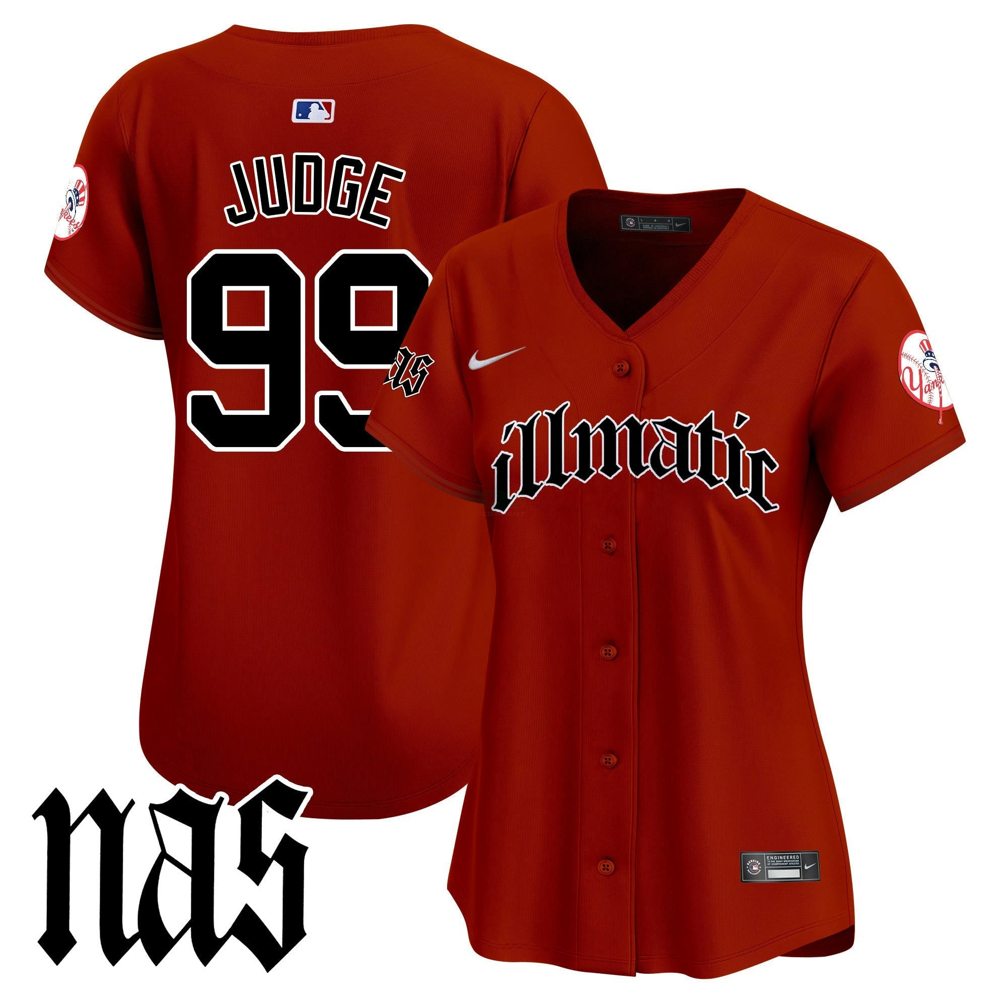 Camisa MLB Women’s New York Nas Illmatic Vapor Premier Limited Jersey