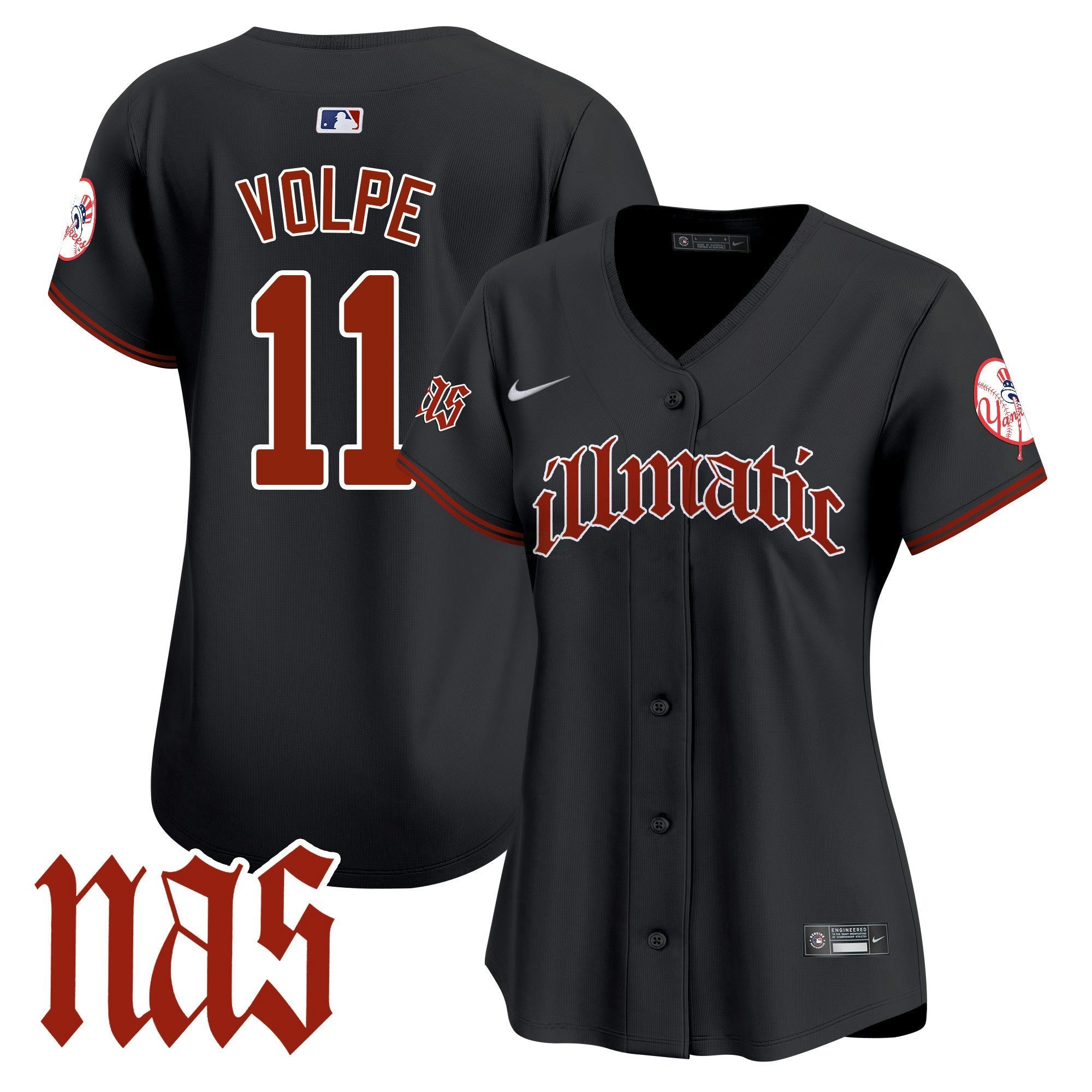 Camisa MLB Women’s New York Nas Illmatic Vapor Premier Limited Jersey