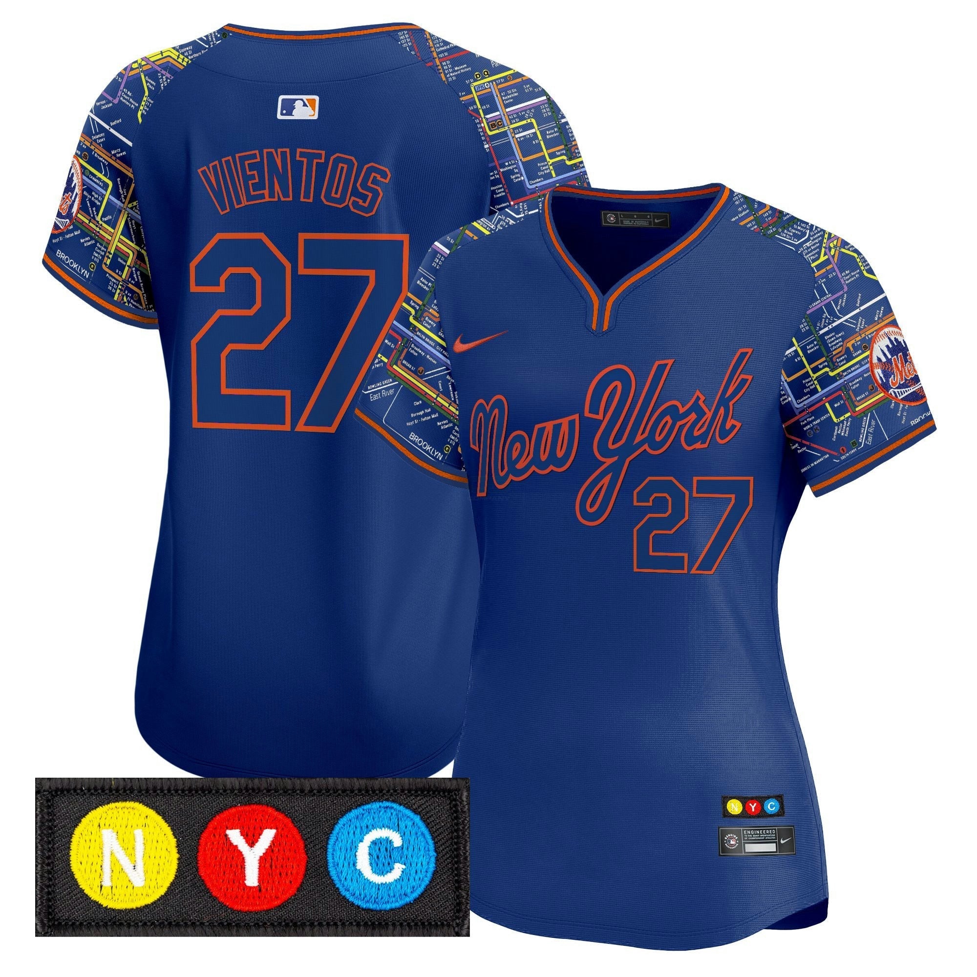 Camisa MLB Women’s New York Subway Style Vapor Premier Limited Jersey – Stitched