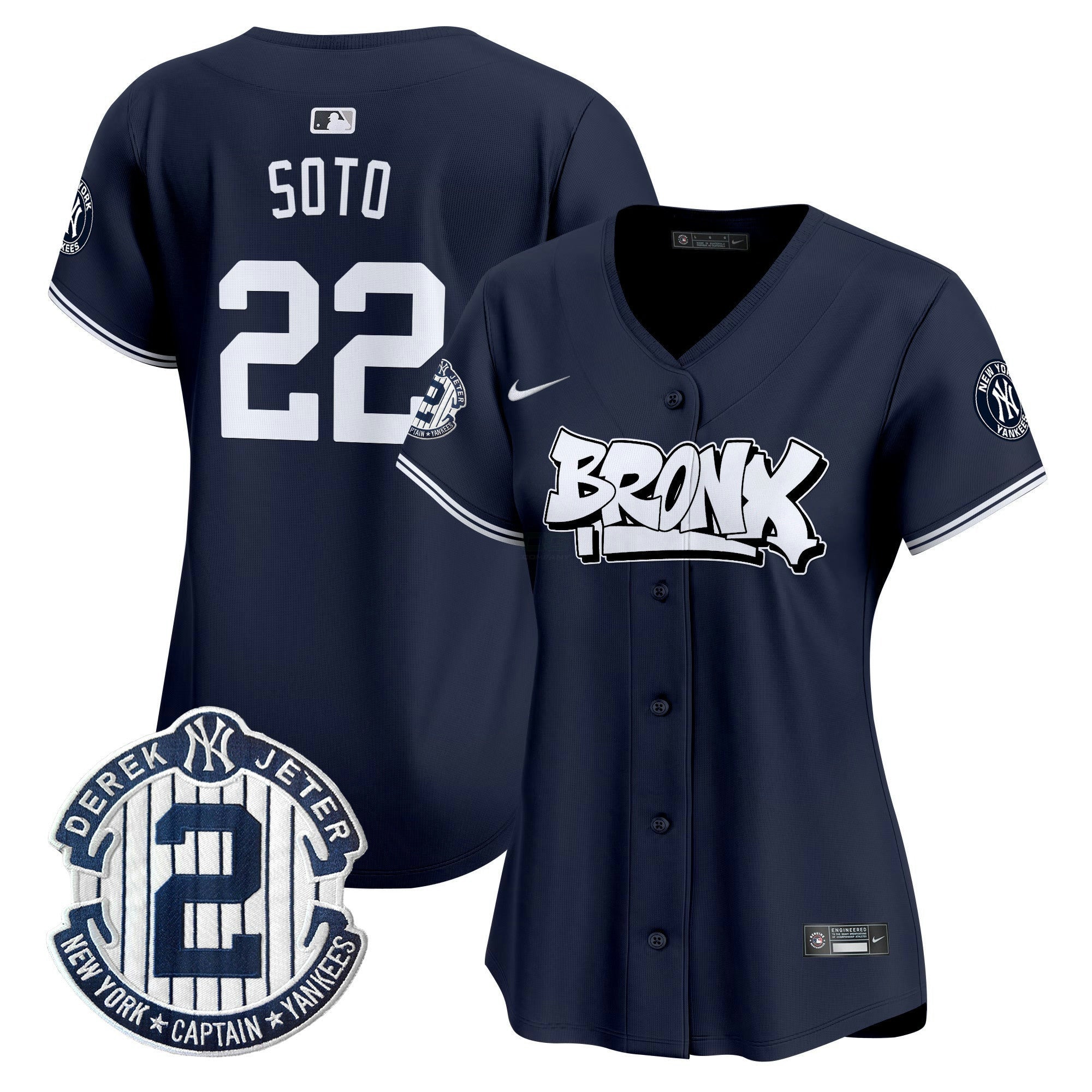 Camisa MLB Women’s New York The Bronx Graffiti Vapor Premier Limited Jersey V3