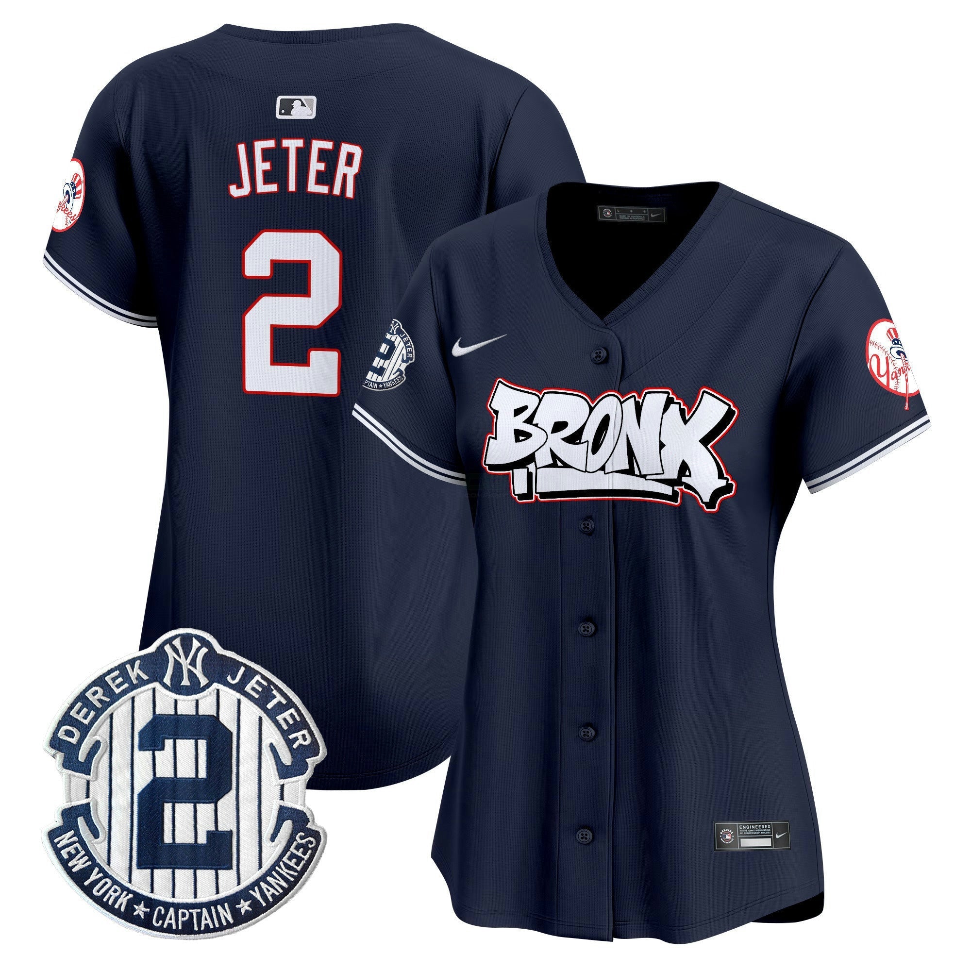 Camisa MLB Women’s New York The Bronx Graffiti Vapor Premier Limited Jersey V4