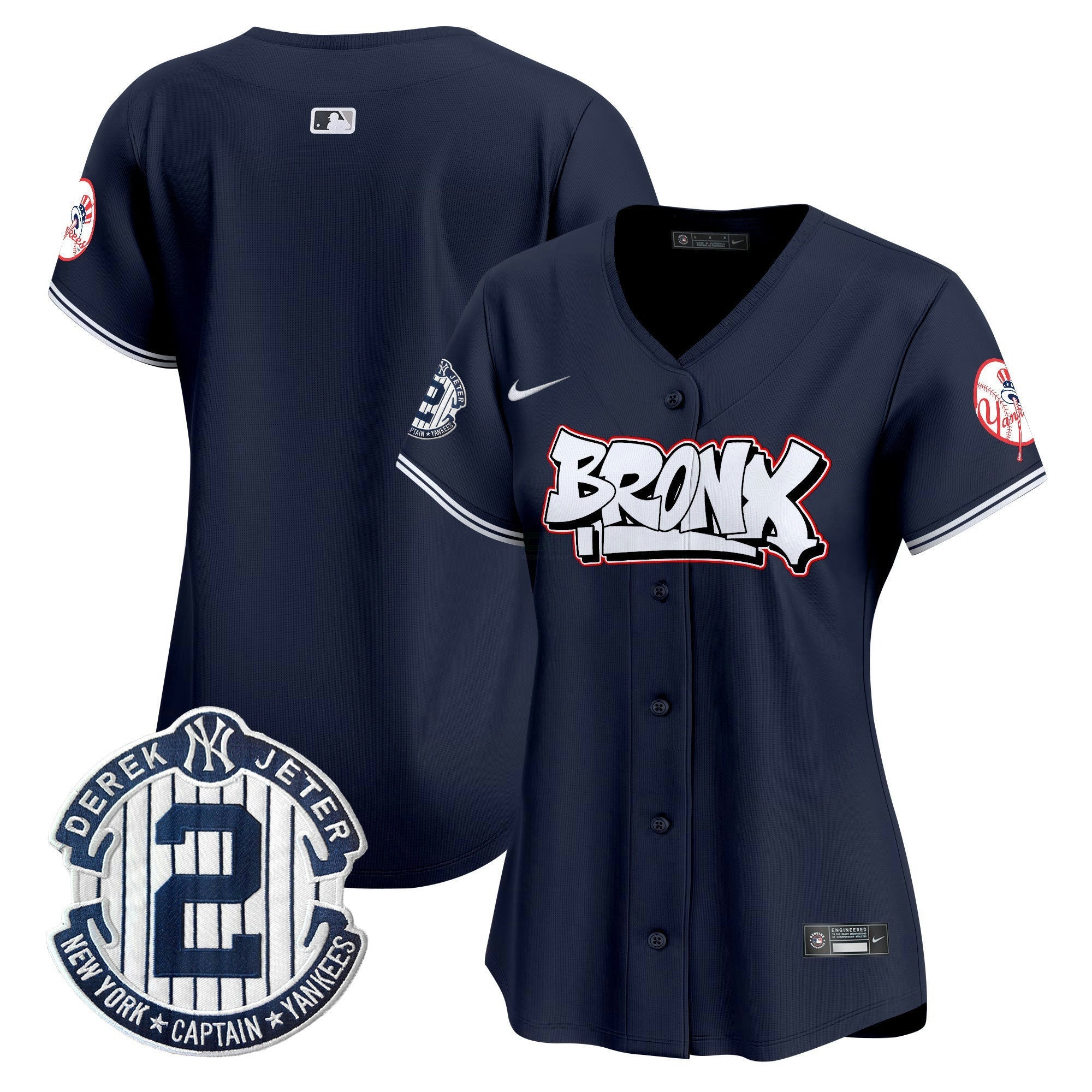 Camisa MLB Women’s New York The Bronx Graffiti Vapor Premier Limited Jersey V4