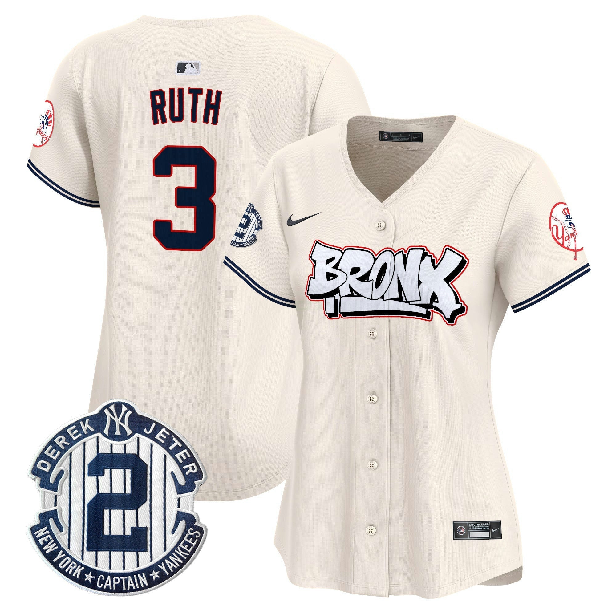 Camisa MLB Women’s New York The Bronx Graffiti Vapor Premier Limited Jersey V4