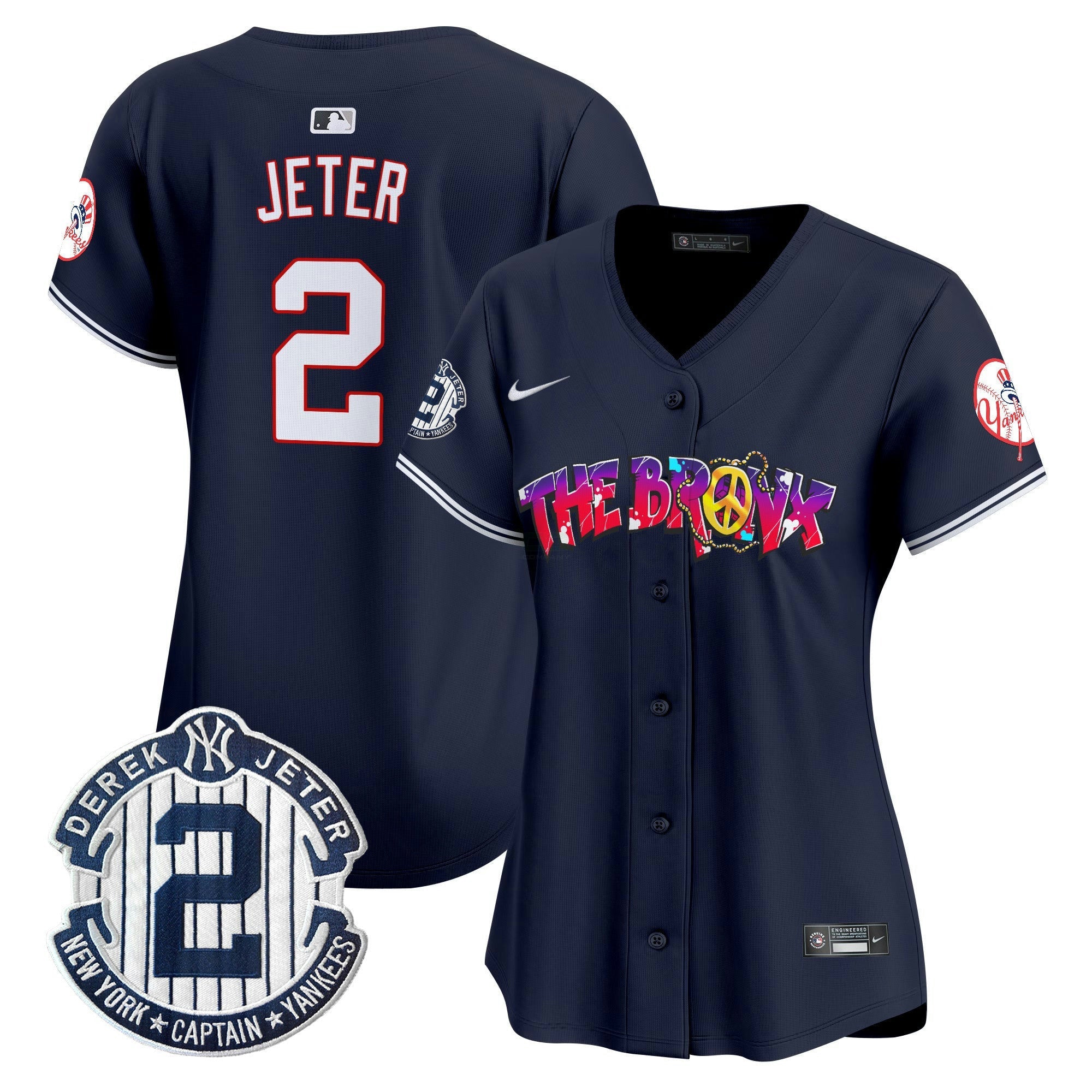 Camisa MLB Women’s New York The Bronx Graffiti Vapor Premier Limited Jersey V7