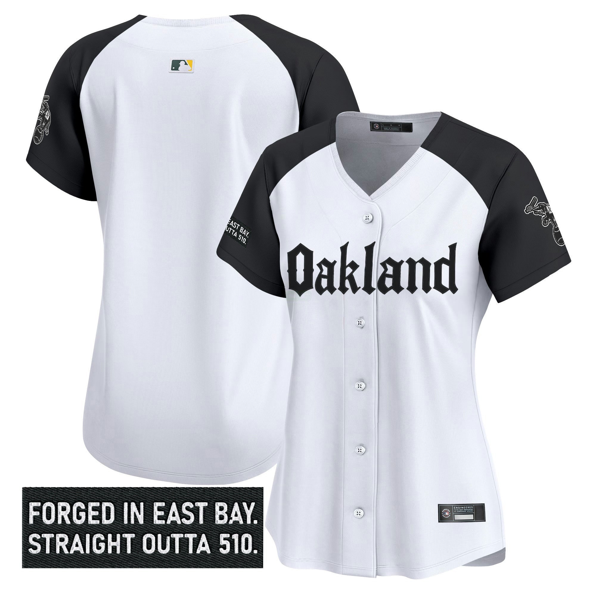 Camisa MLB Women’s Oakland ‘Gothic East Bay Edition’ Vapor Premier Limited Jersey