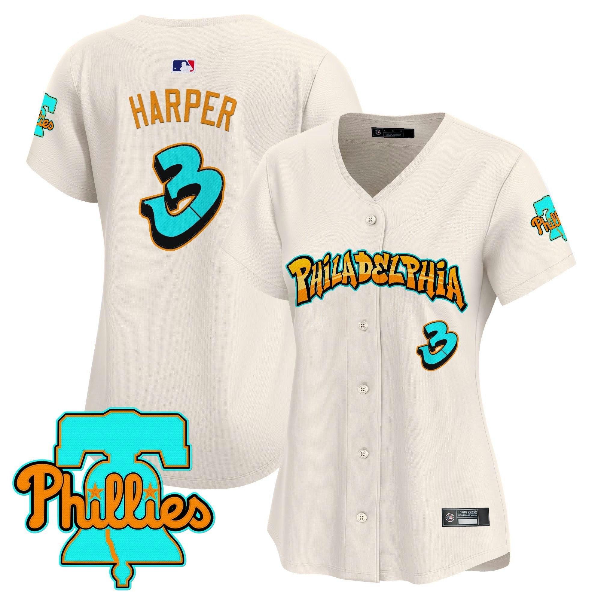 Camisa MLB Women’s Philadelphia ‘Graffiti Broad Street Edition’ Vapor Premier Limited Jersey