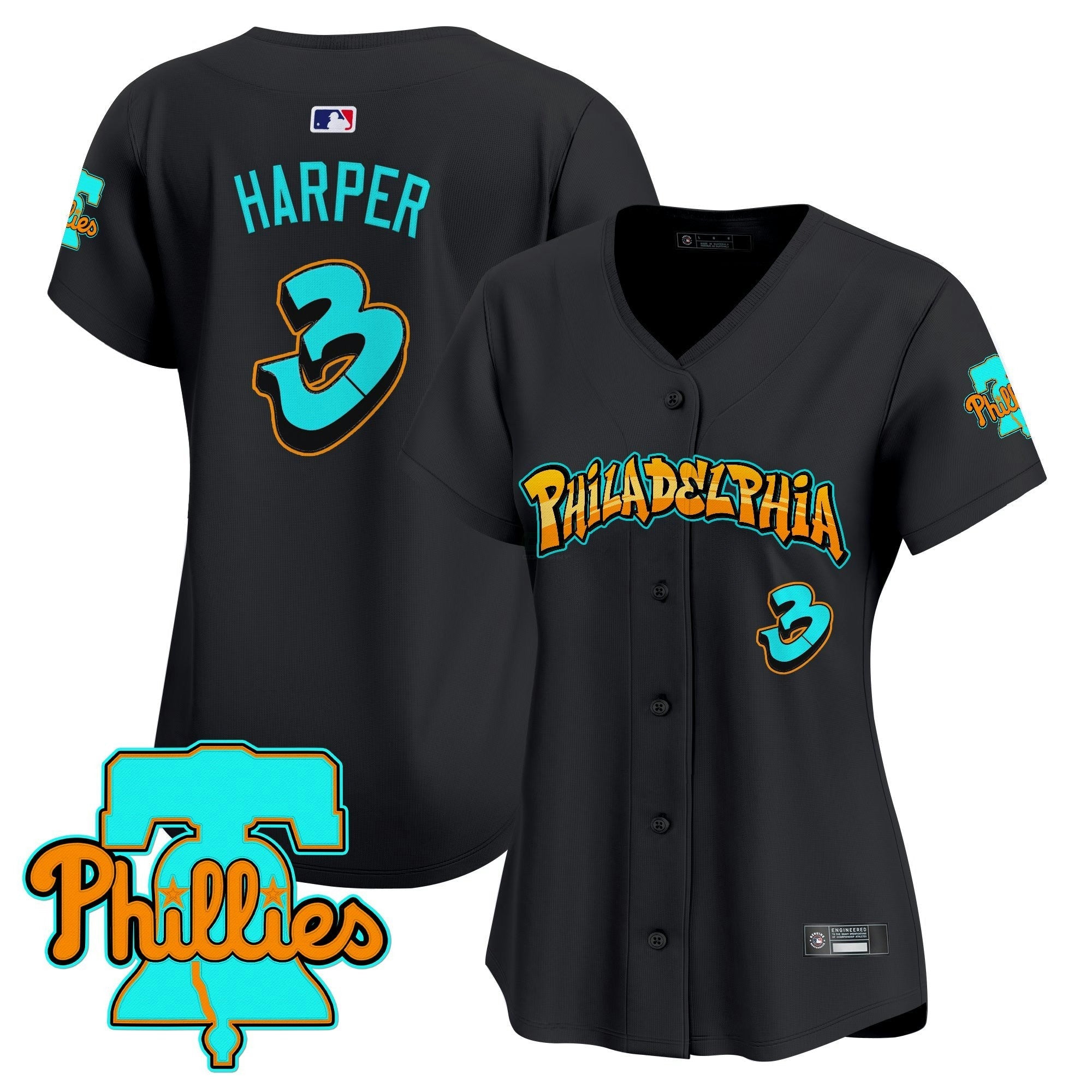 Camisa MLB Women’s Philadelphia ‘Graffiti Broad Street Edition’ Vapor Premier Limited Jersey
