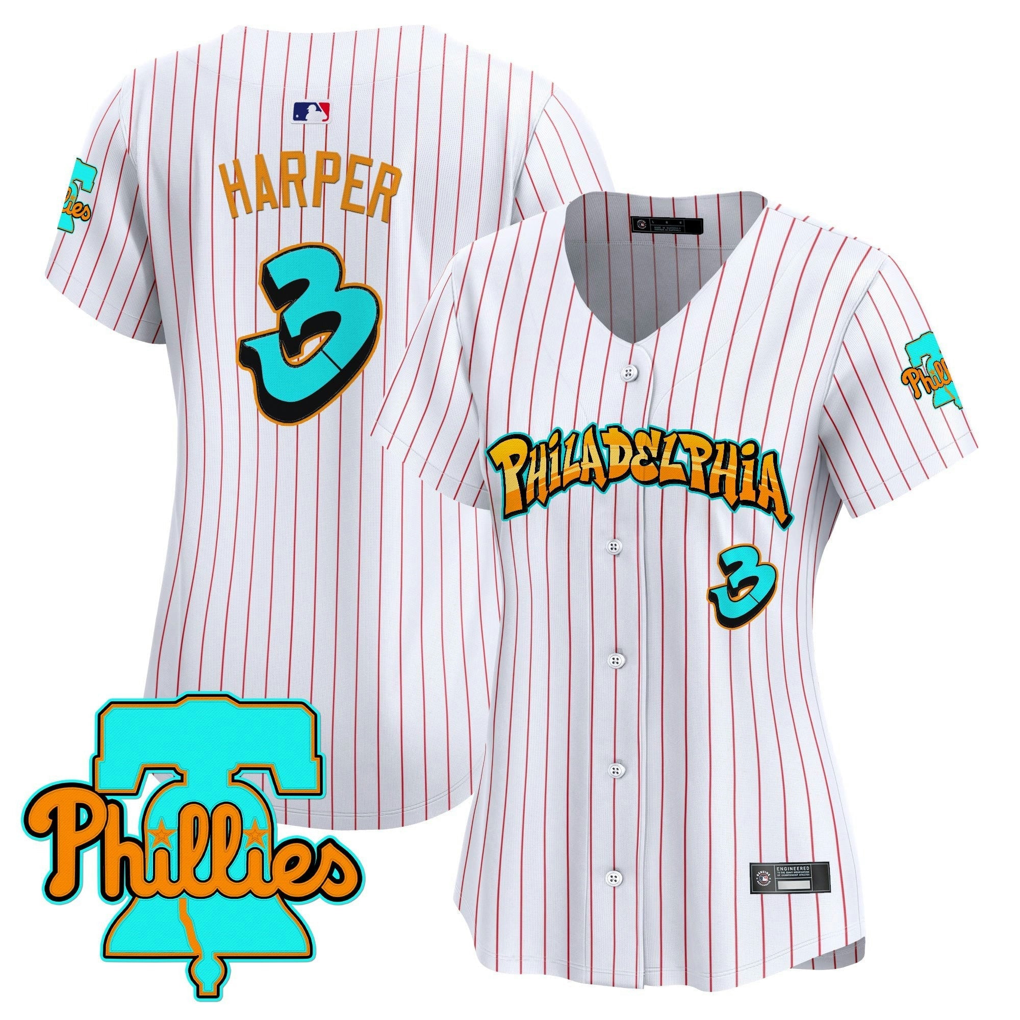 Camisa MLB Women’s Philadelphia ‘Graffiti Broad Street Edition’ Vapor Premier Limited Jersey