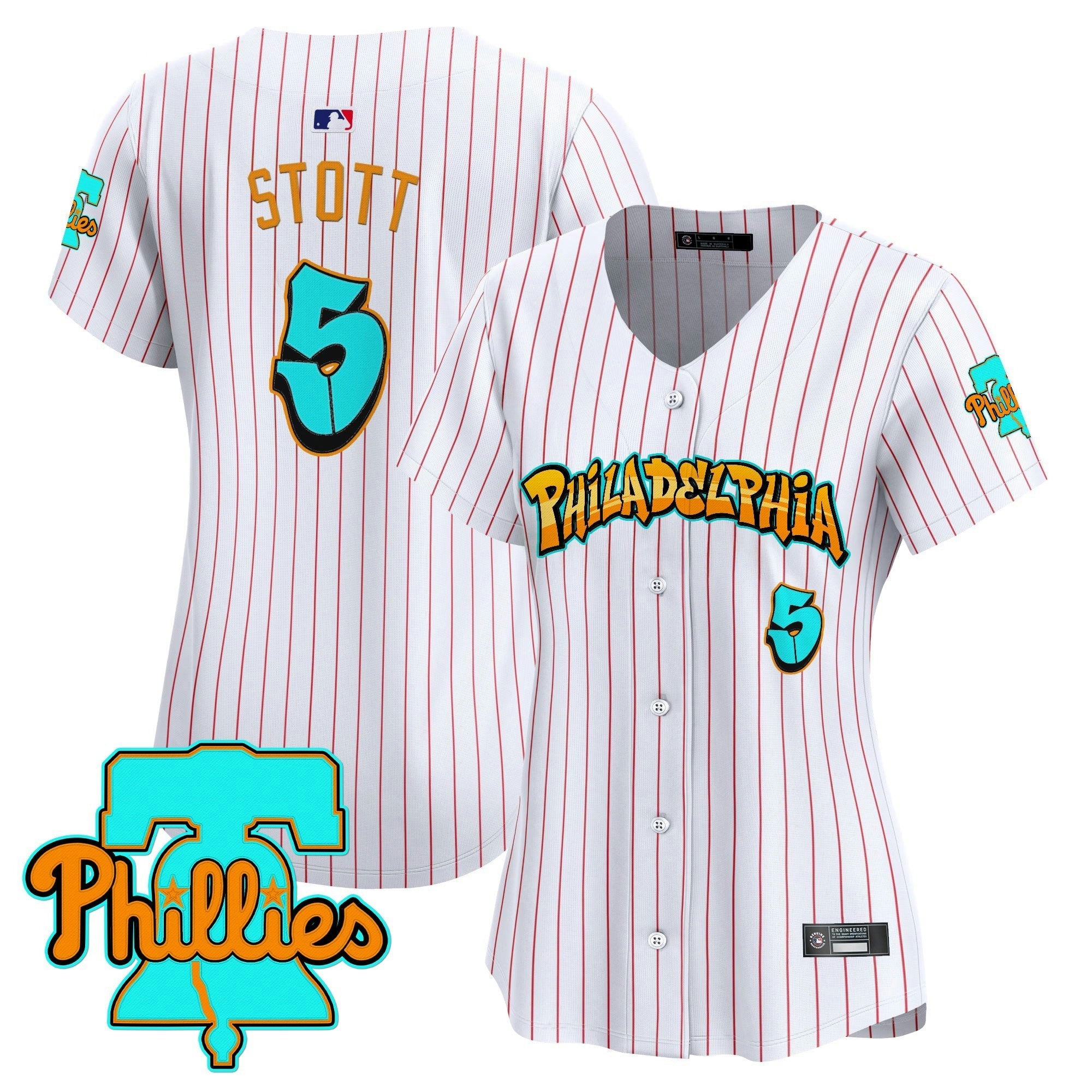 Camisa MLB Women’s Philadelphia ‘Graffiti Broad Street Edition’ Vapor Premier Limited Jersey