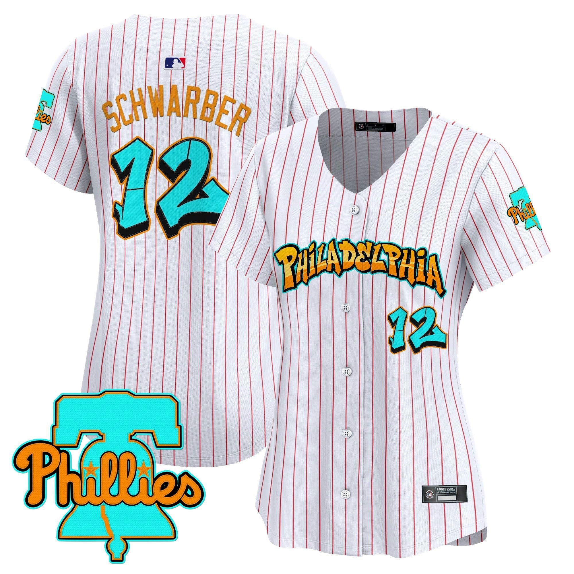 Camisa MLB Women’s Philadelphia ‘Graffiti Broad Street Edition’ Vapor Premier Limited Jersey