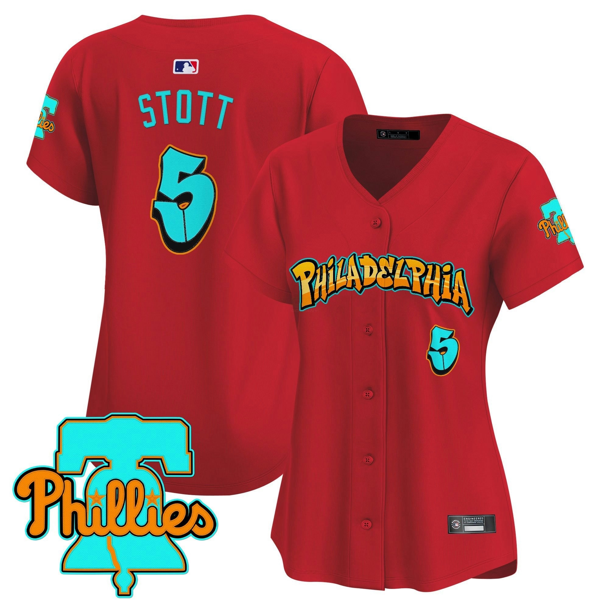 Camisa MLB Women’s Philadelphia ‘Graffiti Broad Street Edition’ Vapor Premier Limited Jersey