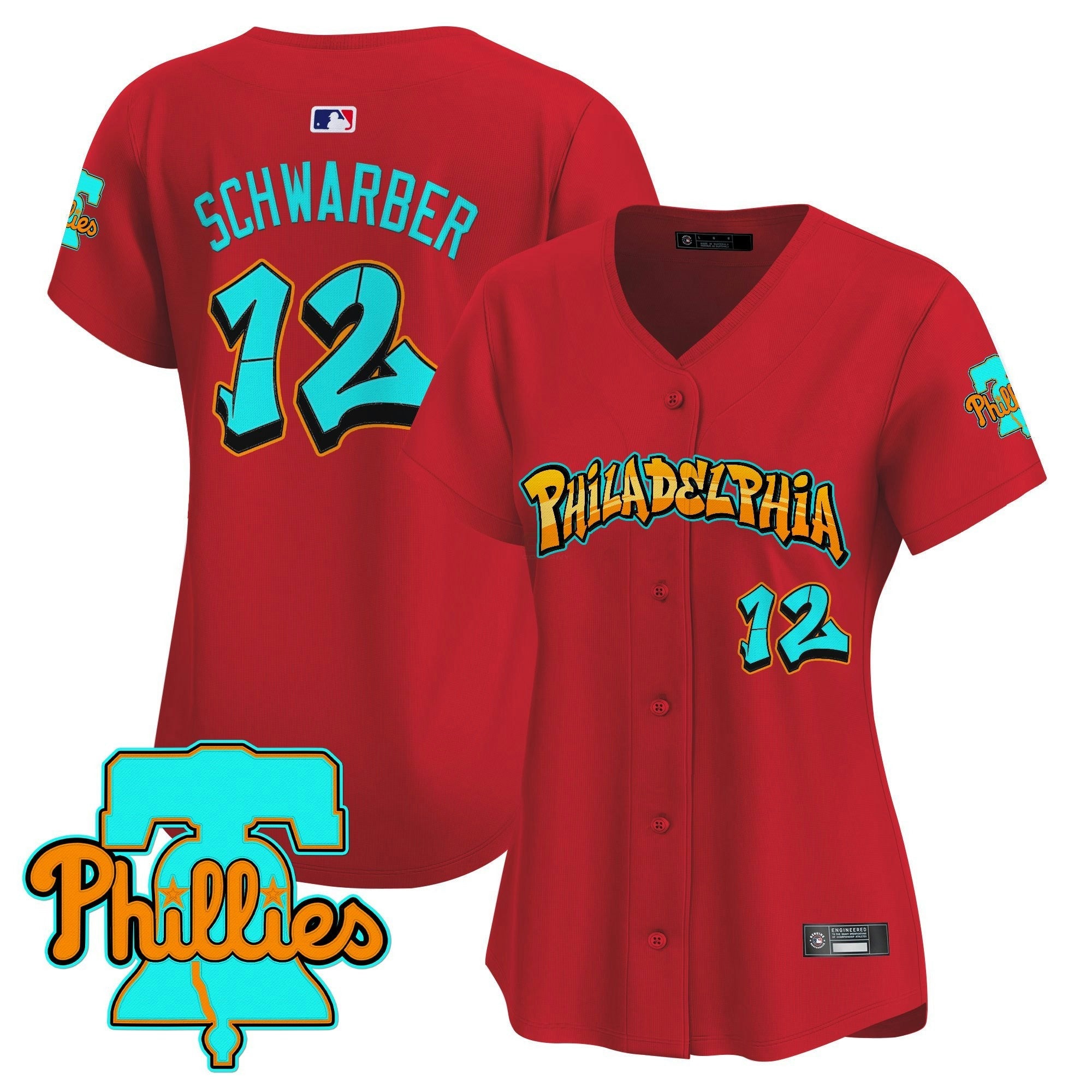 Camisa MLB Women’s Philadelphia ‘Graffiti Broad Street Edition’ Vapor Premier Limited Jersey