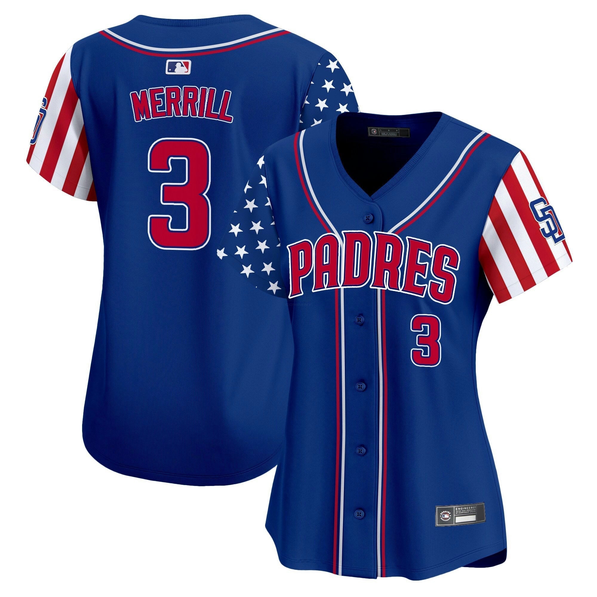 Camisa MLB Women’s San Diego 2025 Independence Day Vapor Premier Limited Jersey