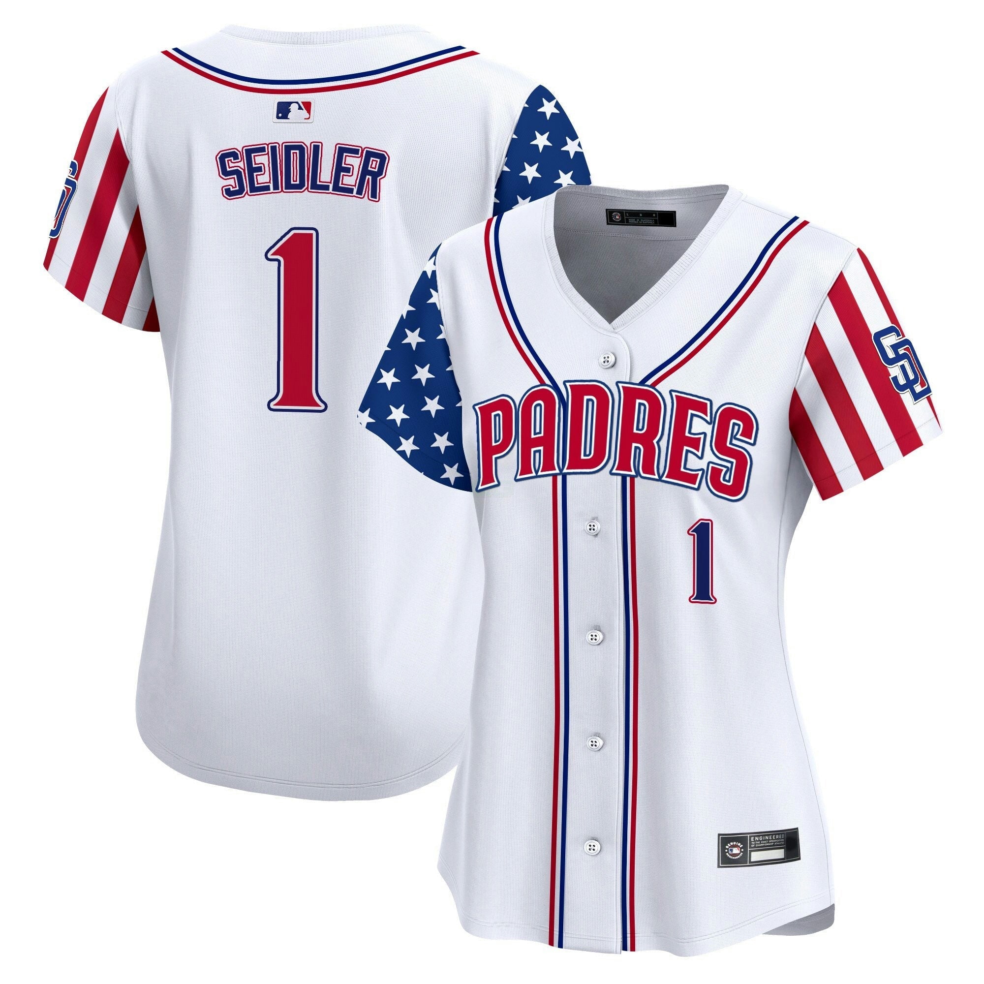 Camisa MLB Women’s San Diego 2025 Independence Day Vapor Premier Limited Jersey