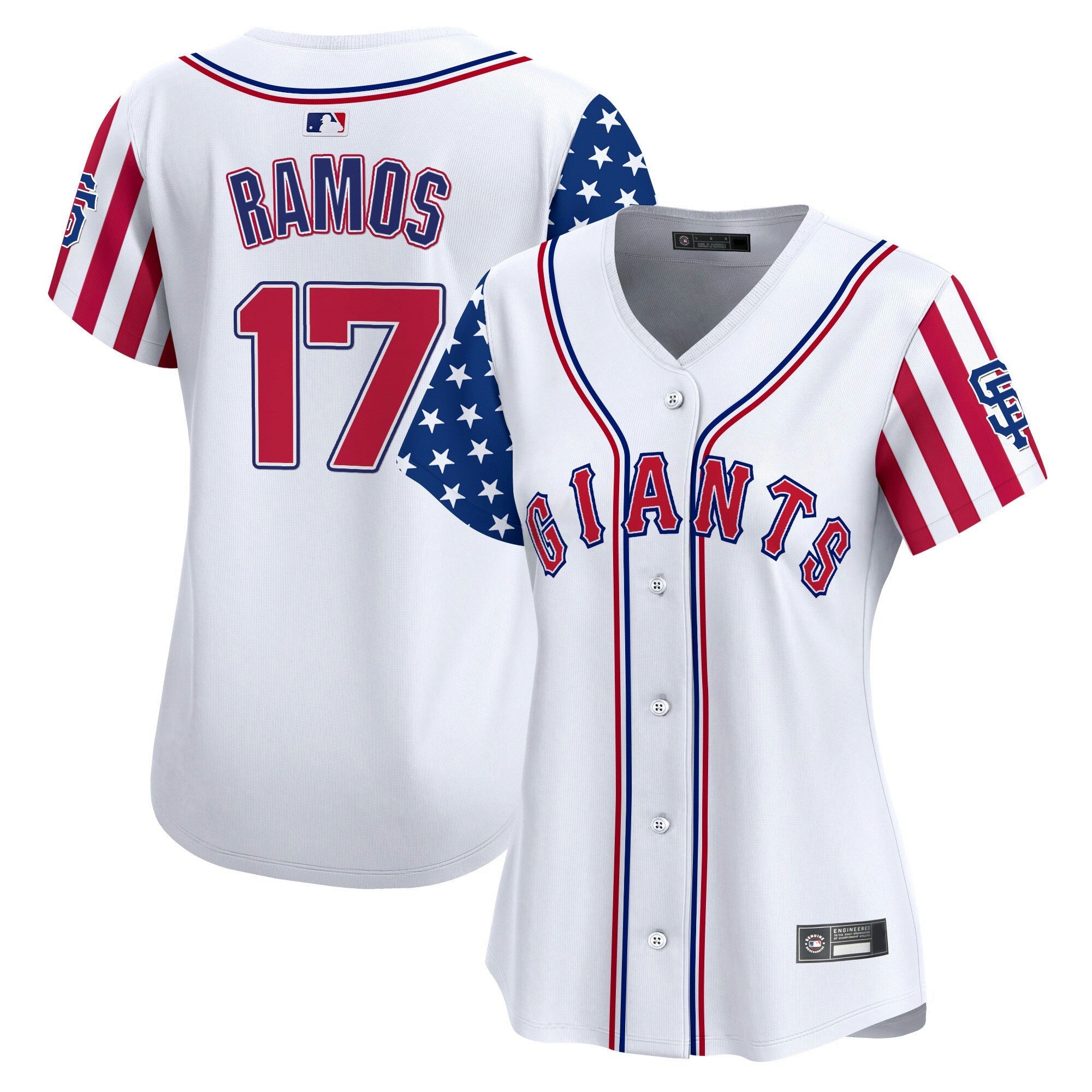 Camisa MLB Women’s San Francisco 2025 Independence Day Vapor Premier Limited Jersey