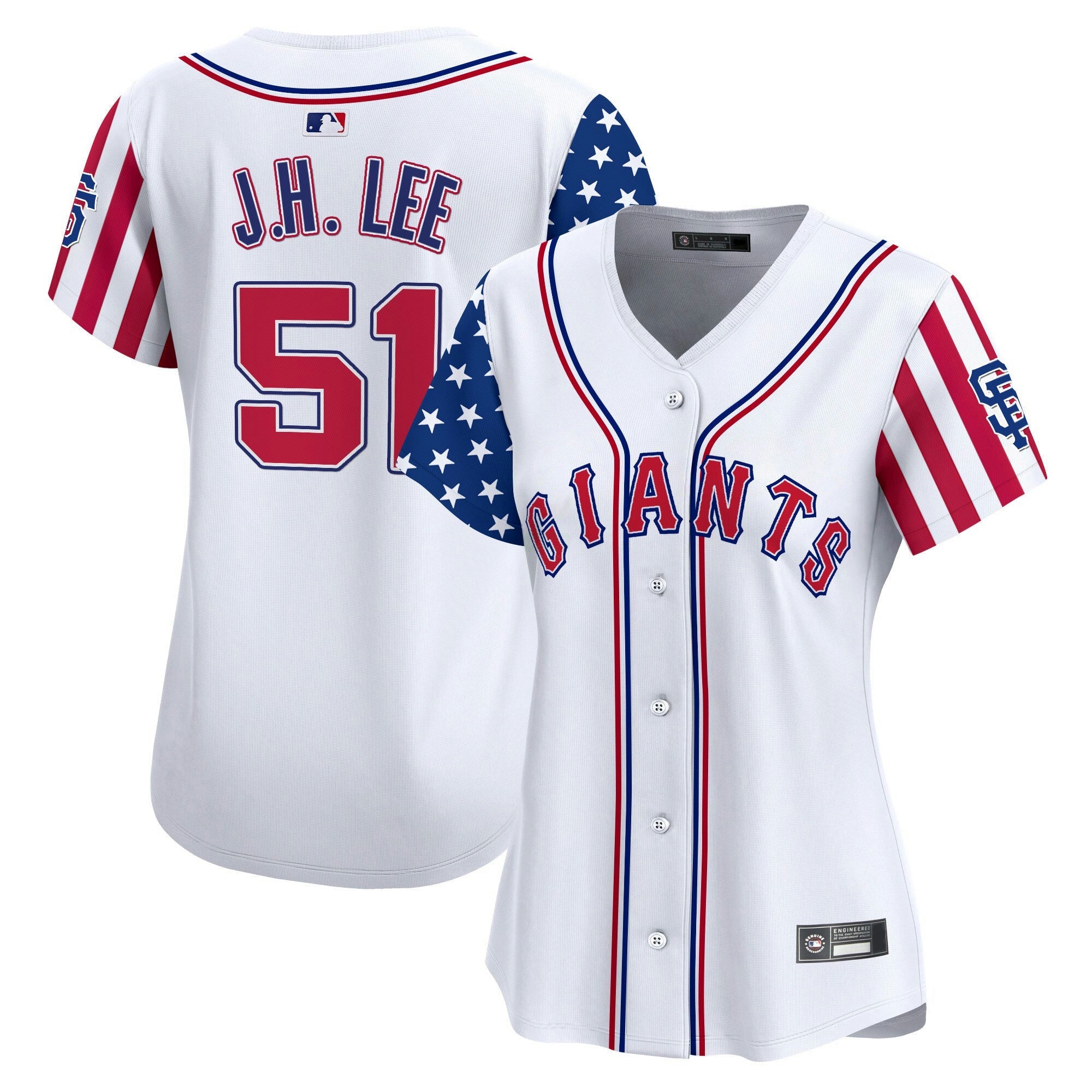 Camisa MLB Women’s San Francisco 2025 Independence Day Vapor Premier Limited Jersey