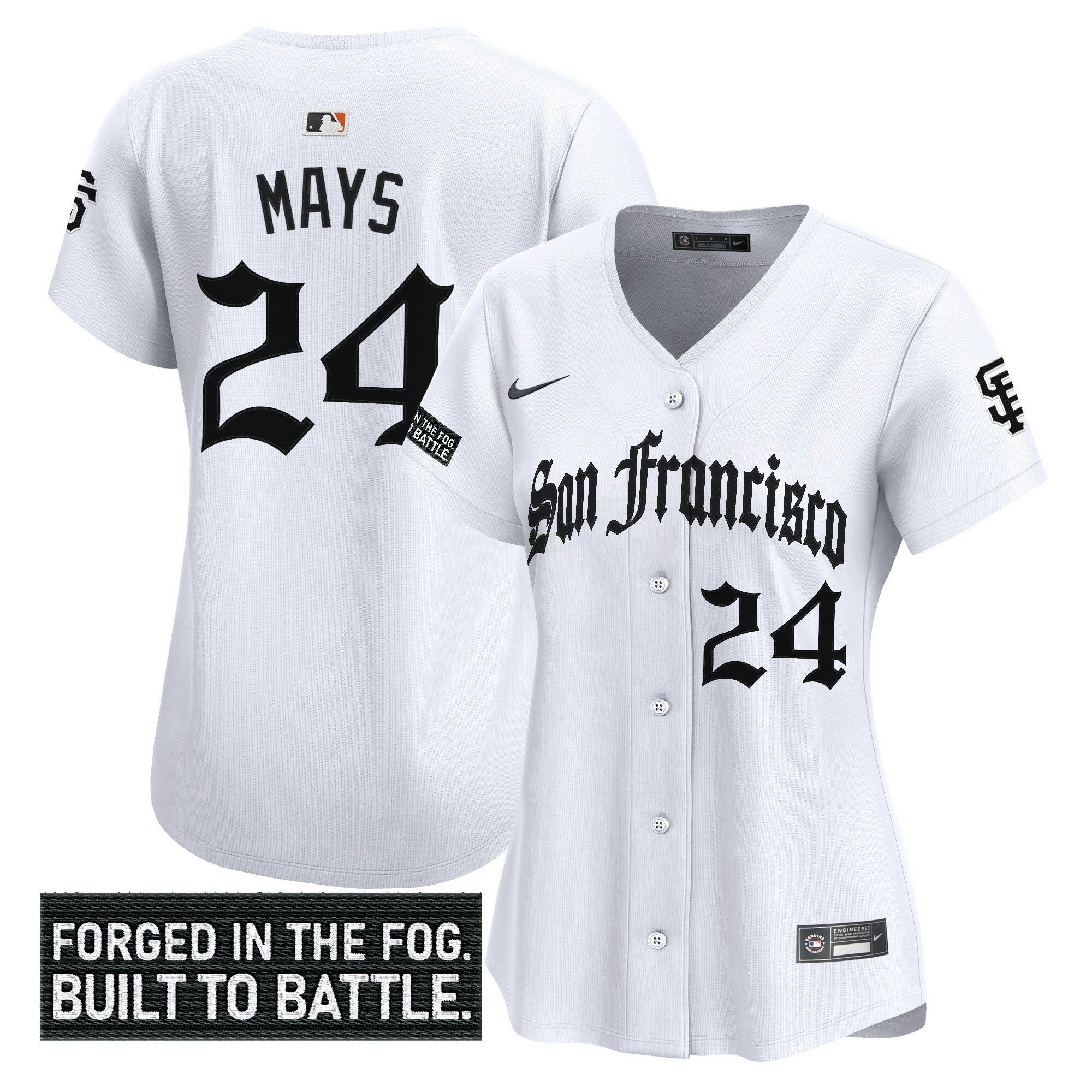 Camisa MLB Women’s San Francisco ‘Gothic Fog Edition’ Vapor Premier Limited Jersey