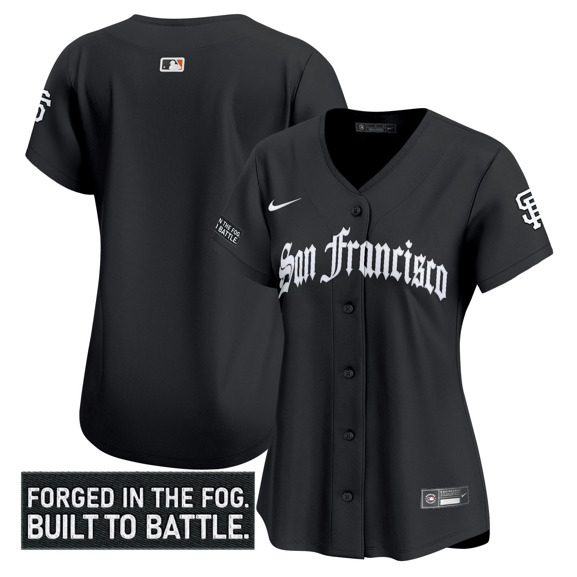 Camisa MLB Women’s San Francisco ‘Gothic Fog Edition’ Vapor Premier Limited Jersey