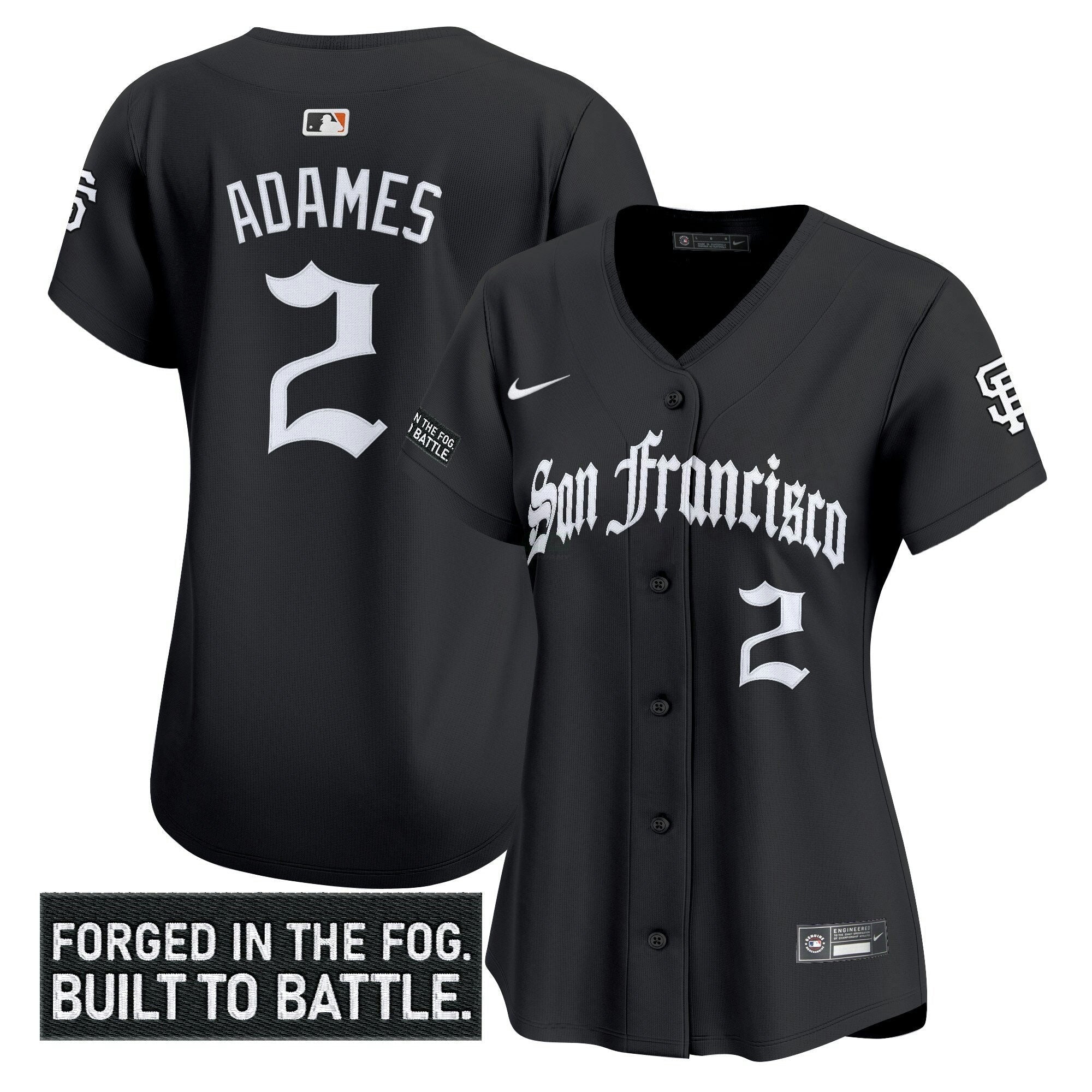 Camisa MLB Women’s San Francisco ‘Gothic Fog Edition’ Vapor Premier Limited Jersey