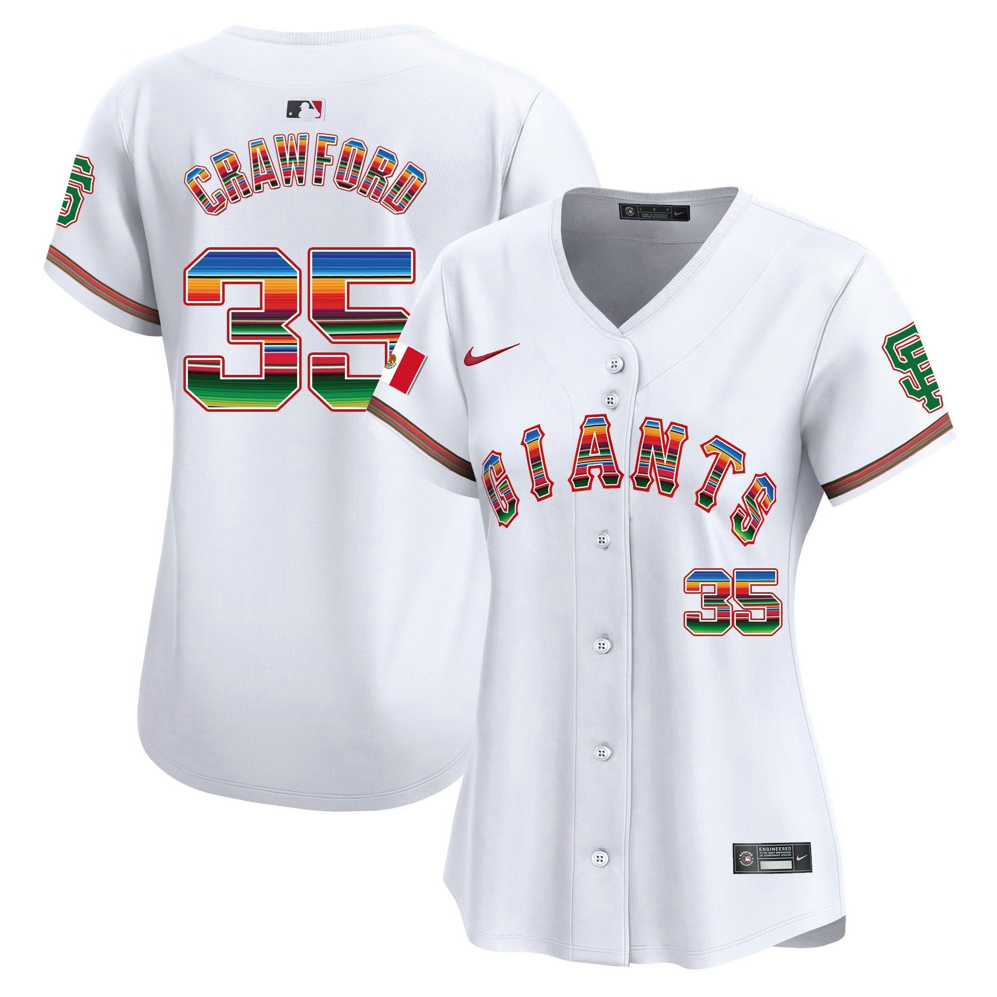 Camisa MLB Women’s San Francisco Mexico Vapor Premier Limited Jersey