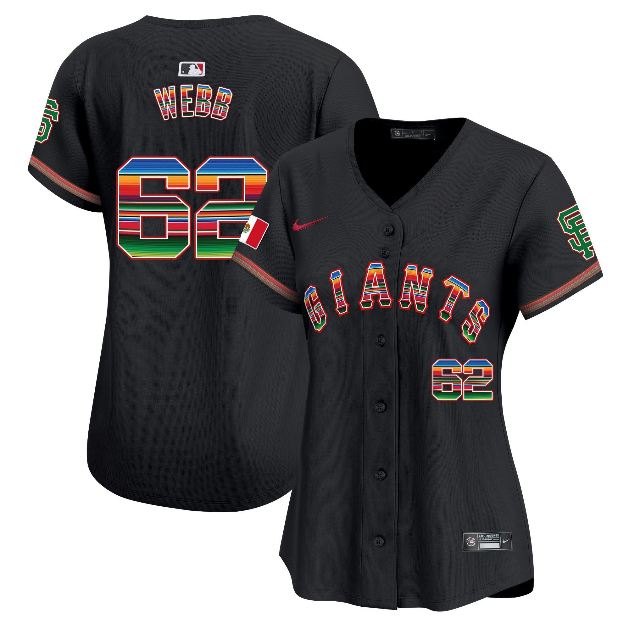 Camisa MLB Women’s San Francisco Mexico Vapor Premier Limited Jersey