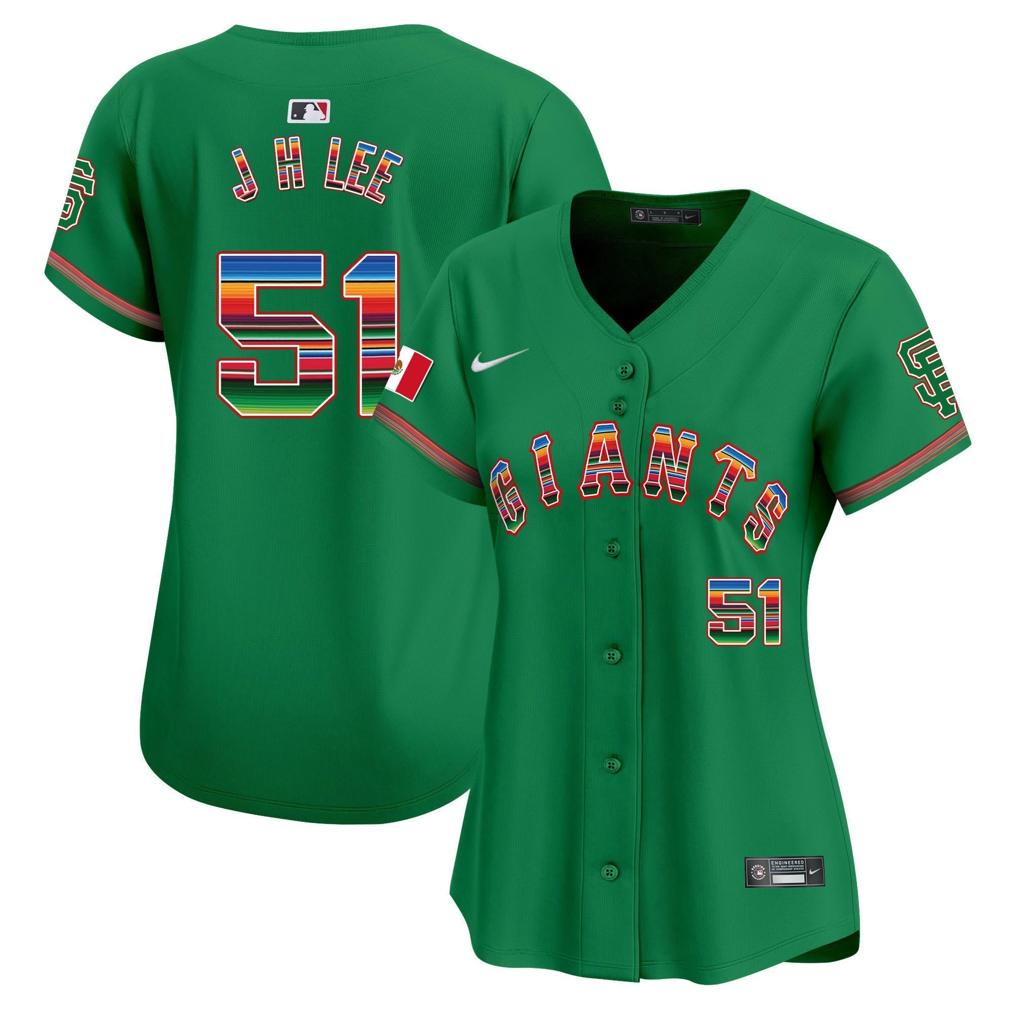 Camisa MLB Women’s San Francisco Mexico Vapor Premier Limited Jersey
