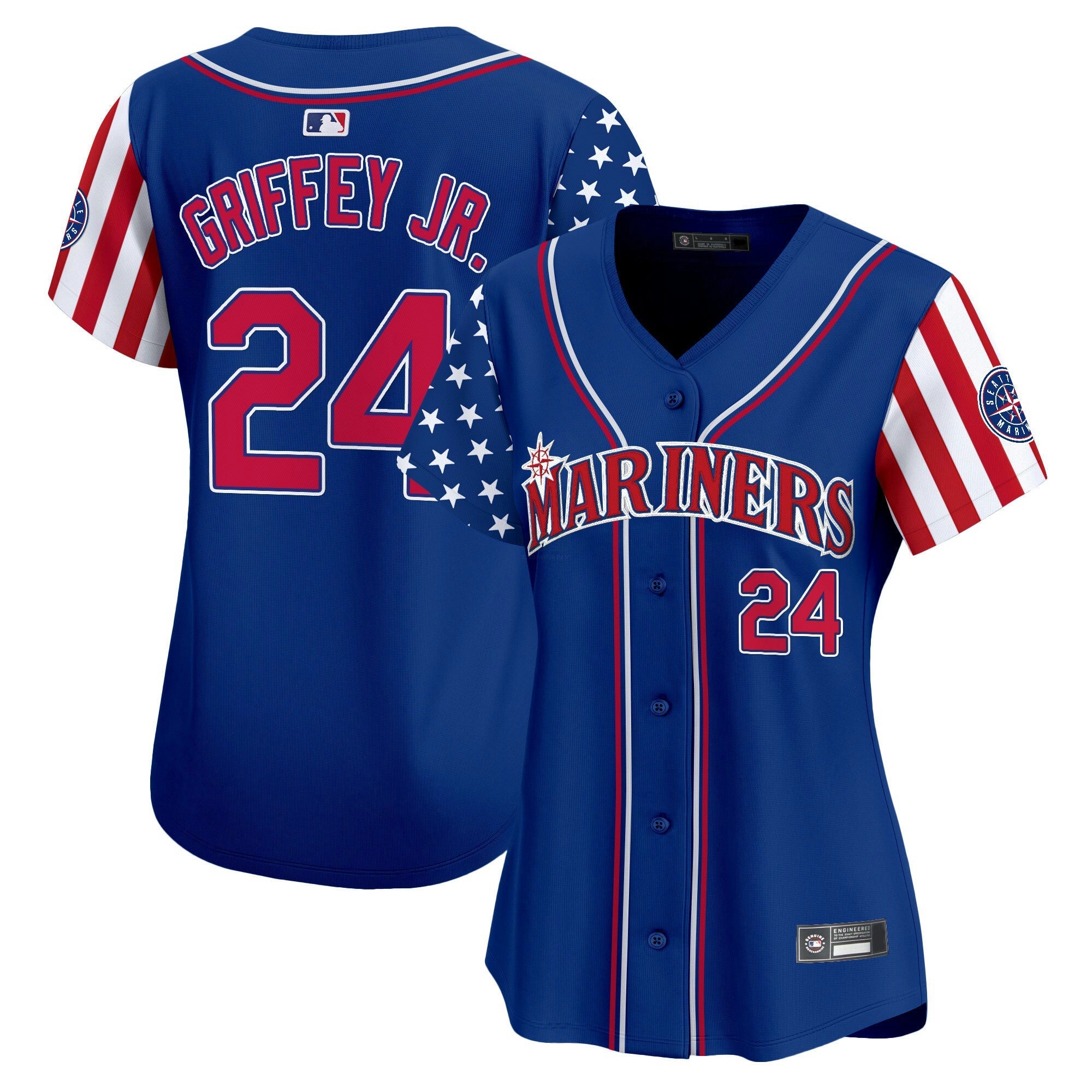 Camisa MLB Women’s Seattle 2025 Independence Day Vapor Premier Limited Jersey