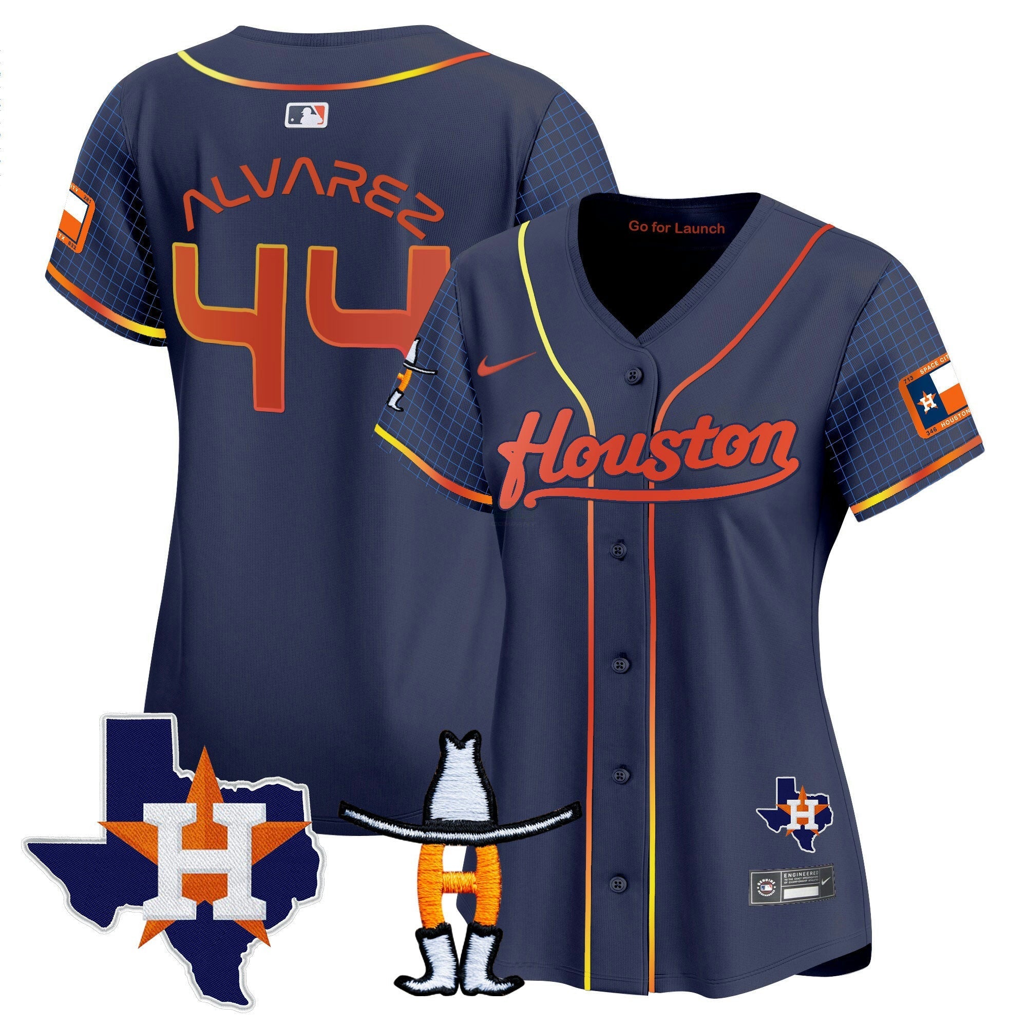 Camisa MLB Women’s Space City Houston Rodeo Patch Vapor Premier Limited Jersey