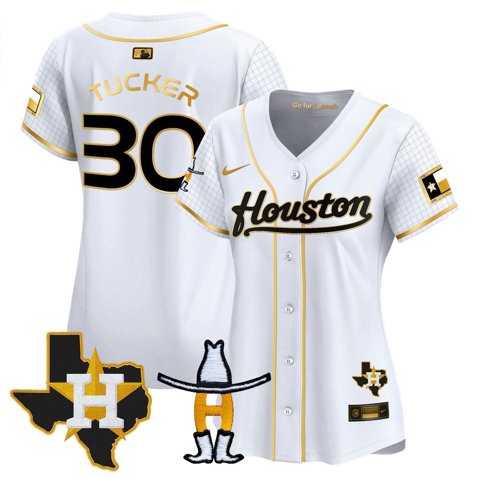 Camisa MLB Women’s Space City Houston Rodeo Patch Vapor Premier Limited Jersey