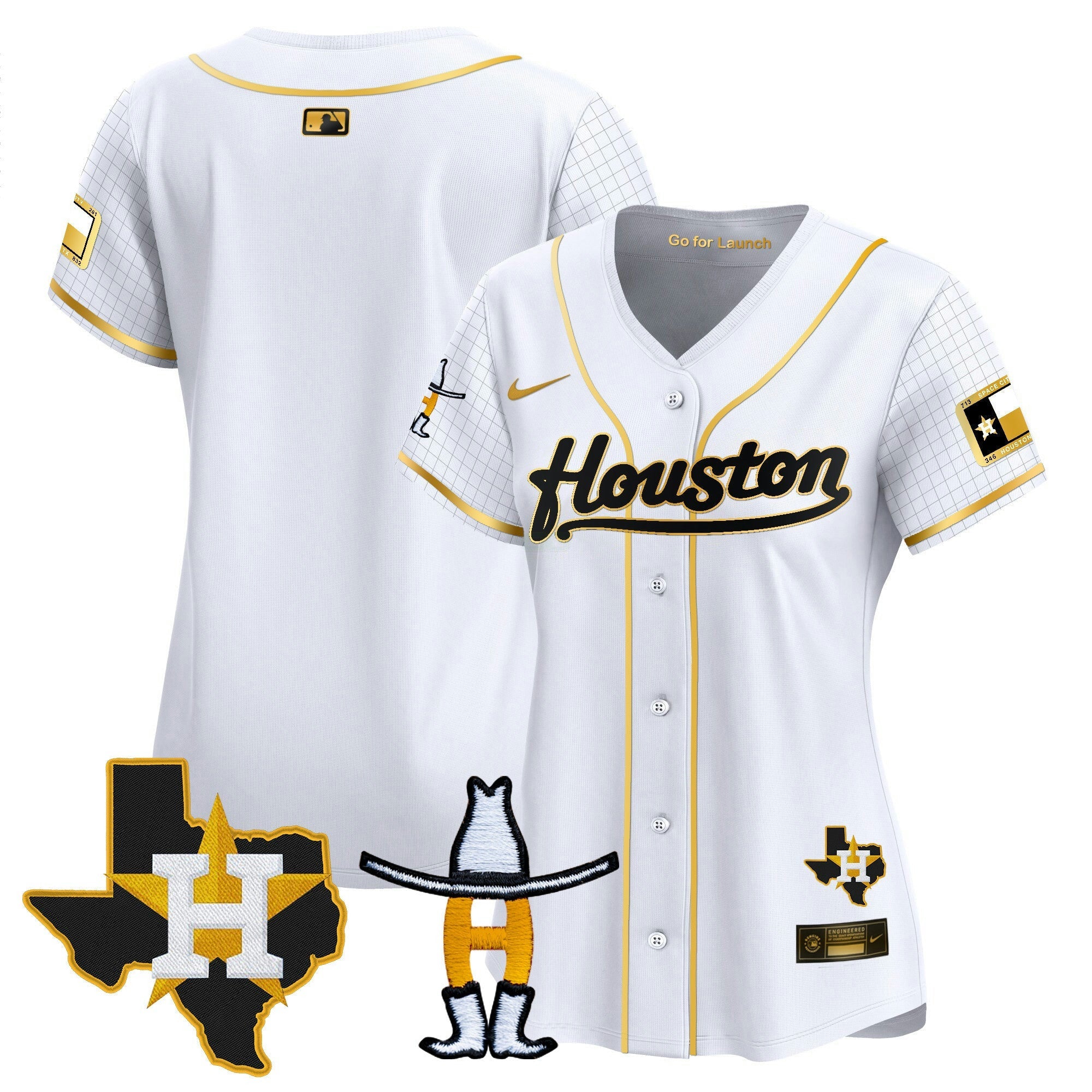 Camisa MLB Women’s Space City Houston Rodeo Patch Vapor Premier Limited Jersey