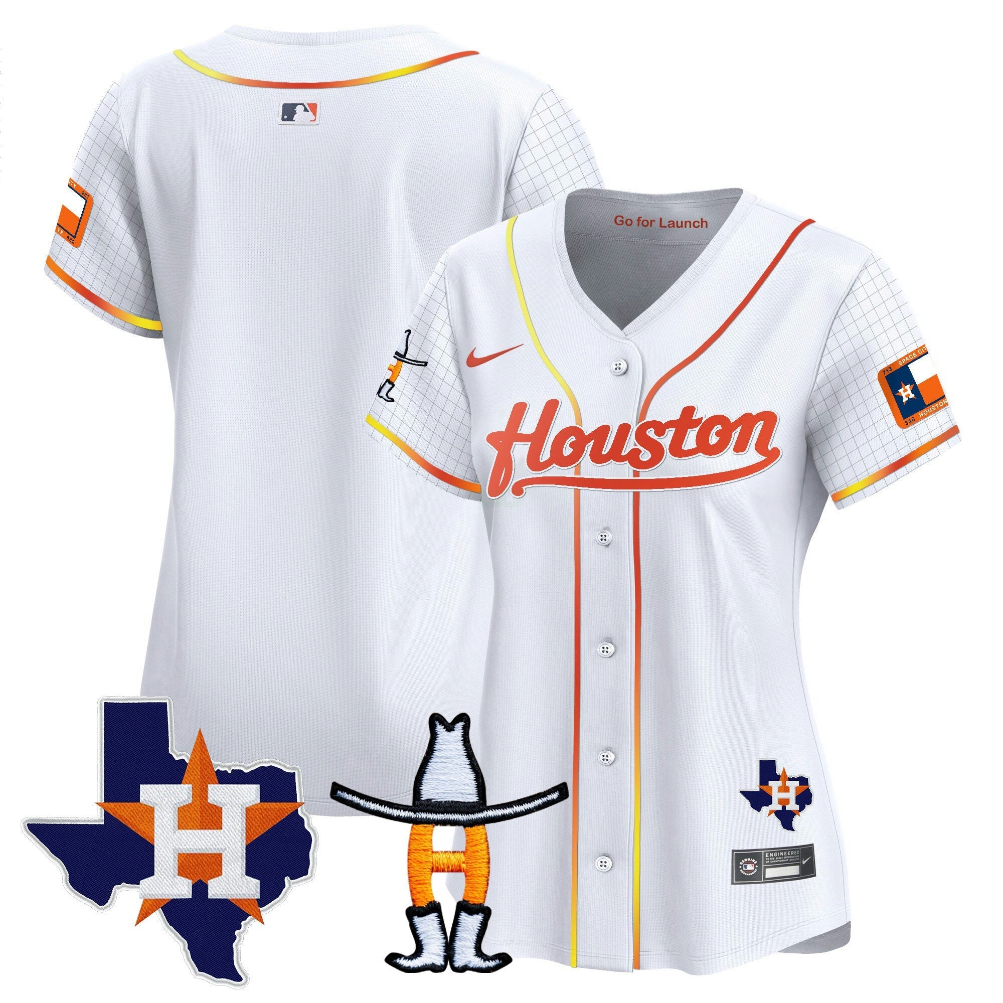 Camisa MLB Women’s Space City Houston Rodeo Patch Vapor Premier Limited Jersey