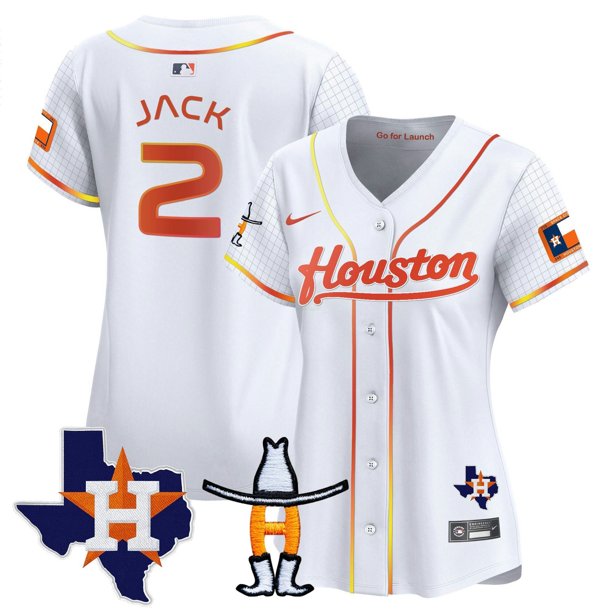 Camisa MLB Women’s Space City Houston Rodeo Patch Vapor Premier Limited Jersey