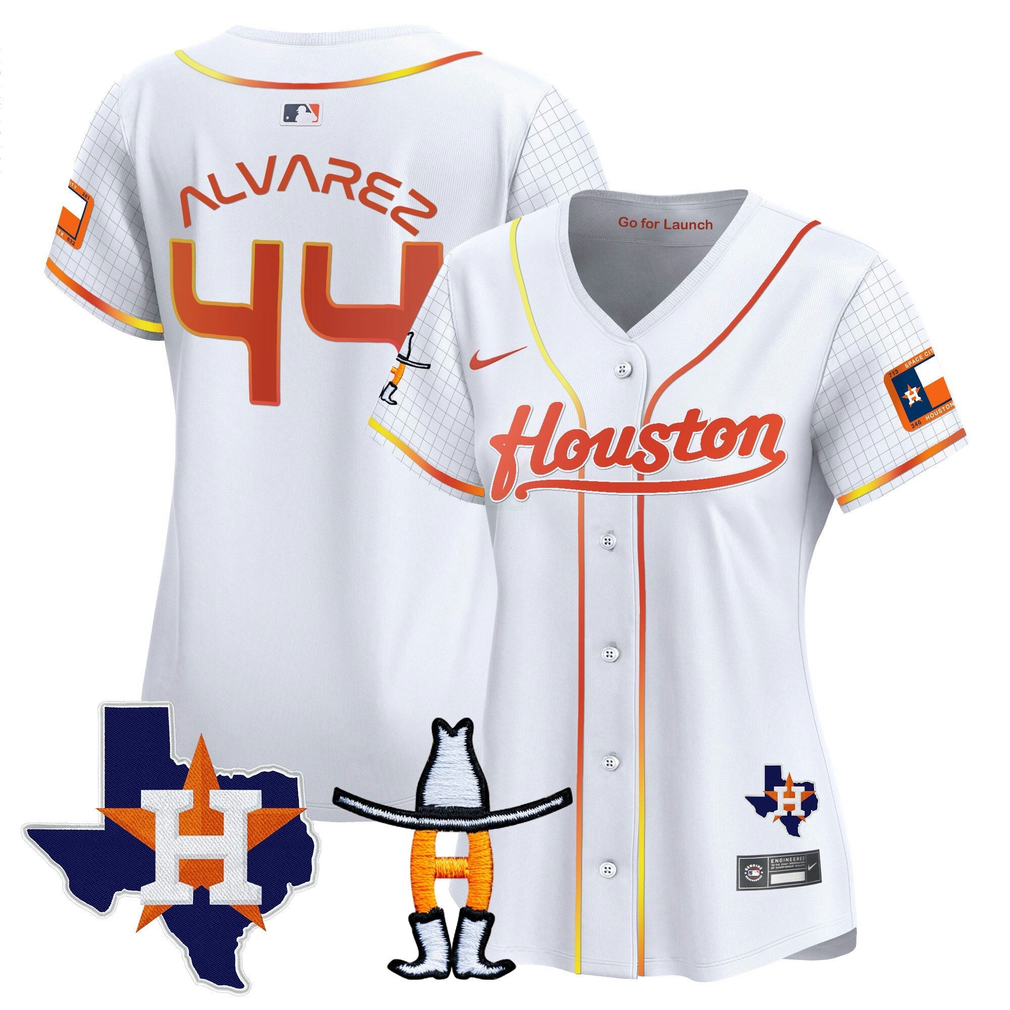 Camisa MLB Women’s Space City Houston Rodeo Patch Vapor Premier Limited Jersey