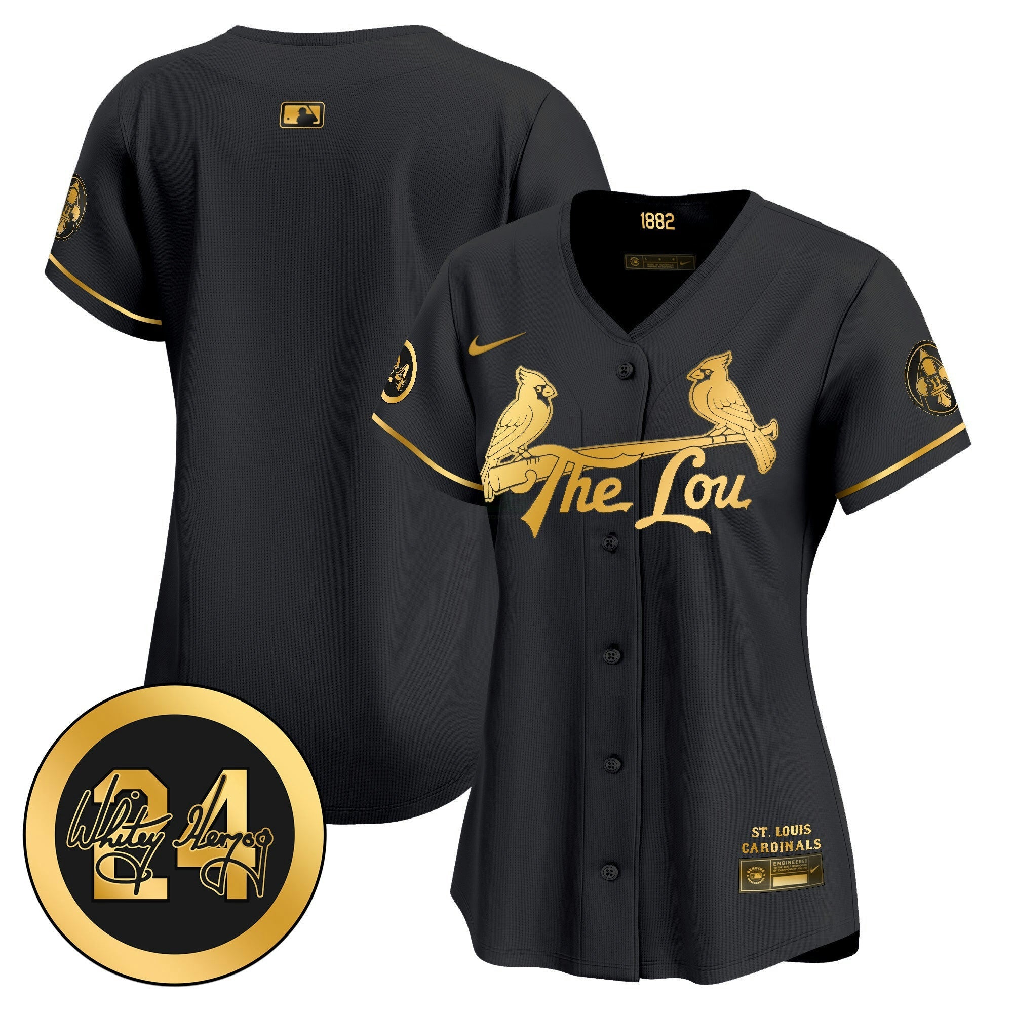 Camisa MLB Women’s St. Louis 2024 City Connect Whitey Herzog Patch Vapor Premier Limited Jersey