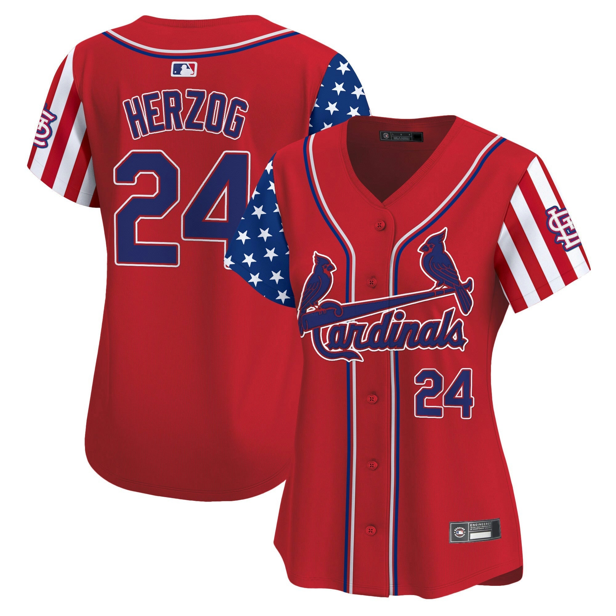 Camisa MLB Women’s St. Louis 2025 Independence Day Vapor Premier Limited Jersey V2