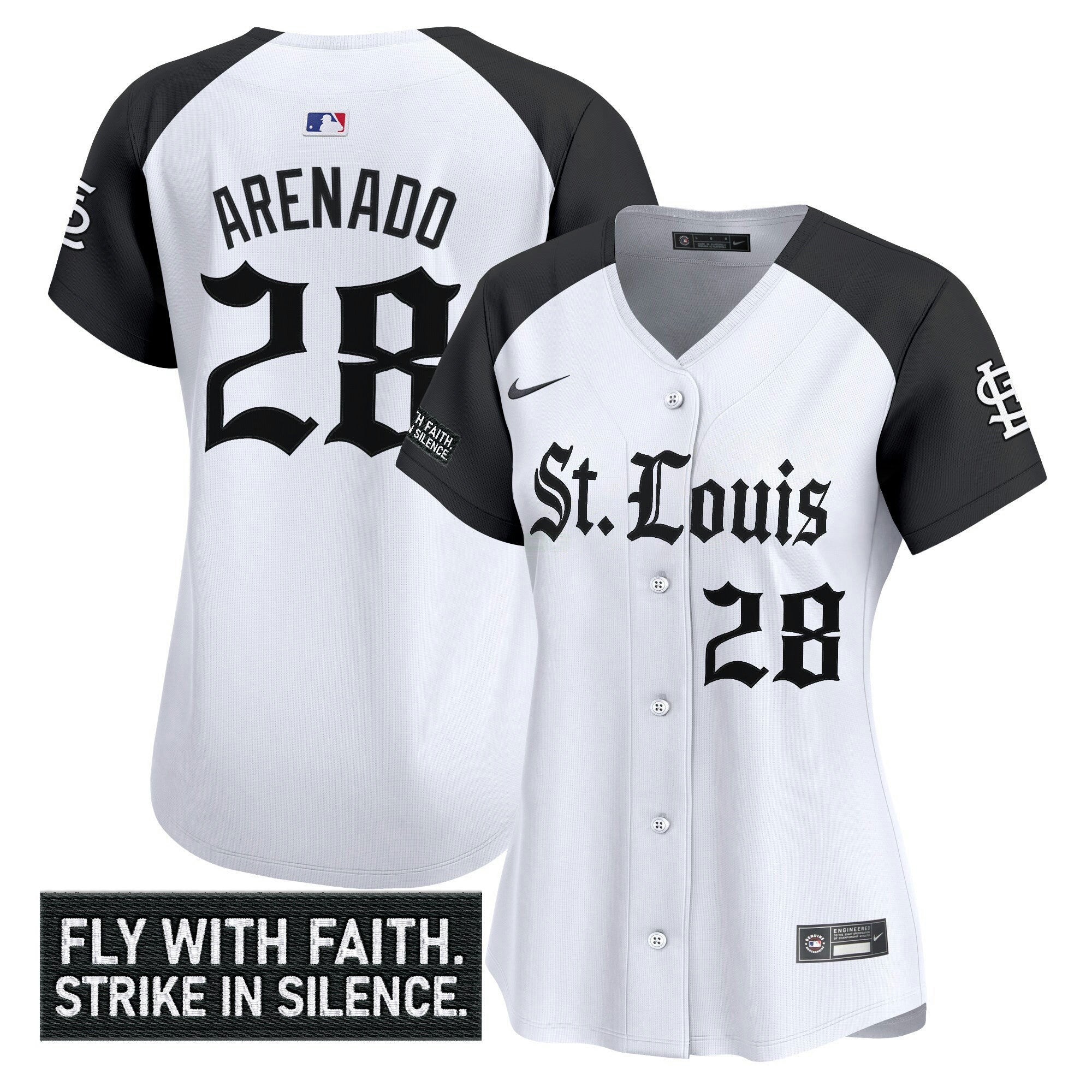 Camisa MLB Women’s St. Louis ‘Gothic Legacy Edition’ Vapor Premier Limited Jersey